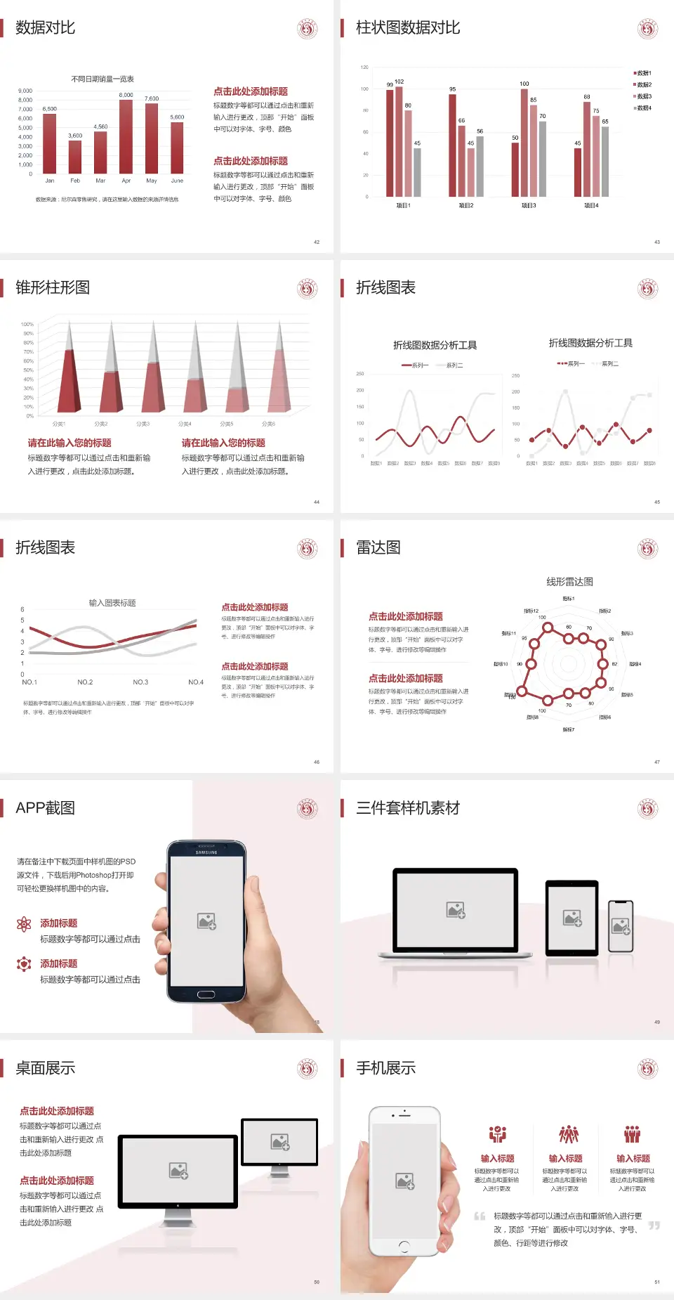 新密市中医院医院管理报告PPT模板4:3格式幻灯片预览图6