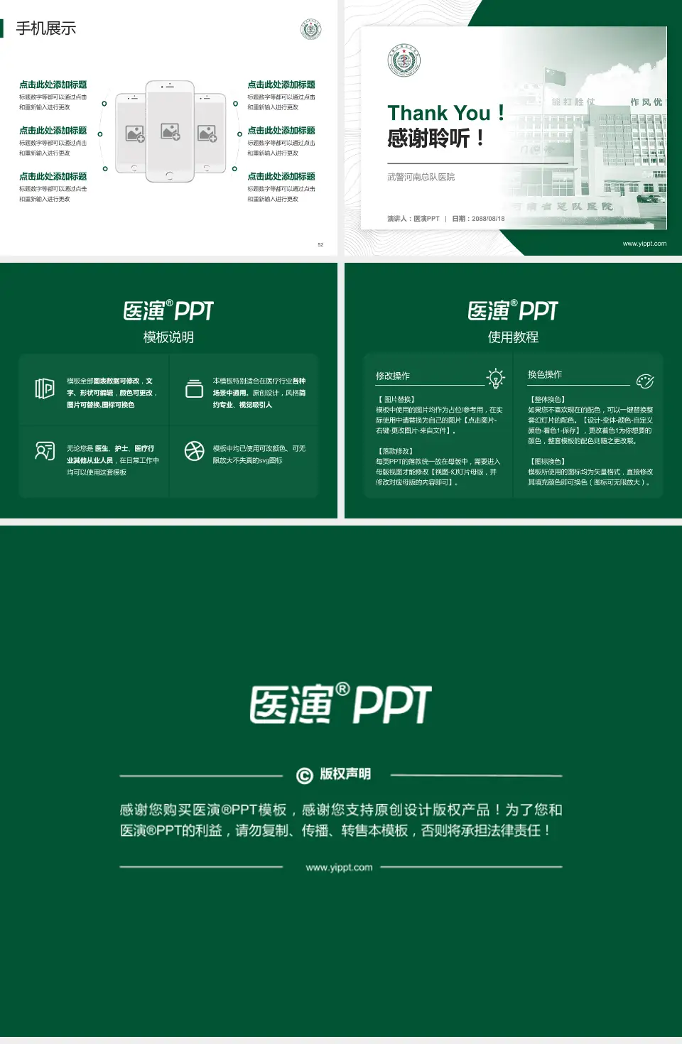 武警河南总队医院医院管理报告PPT模板4:3格式幻灯片预览图7