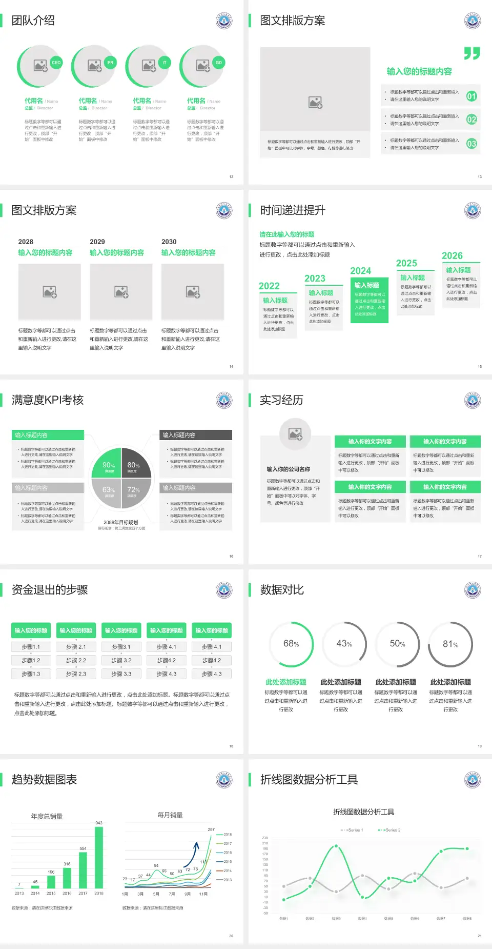 安阳市人民医院培训与教育PPT模板4:3格式幻灯片预览图3