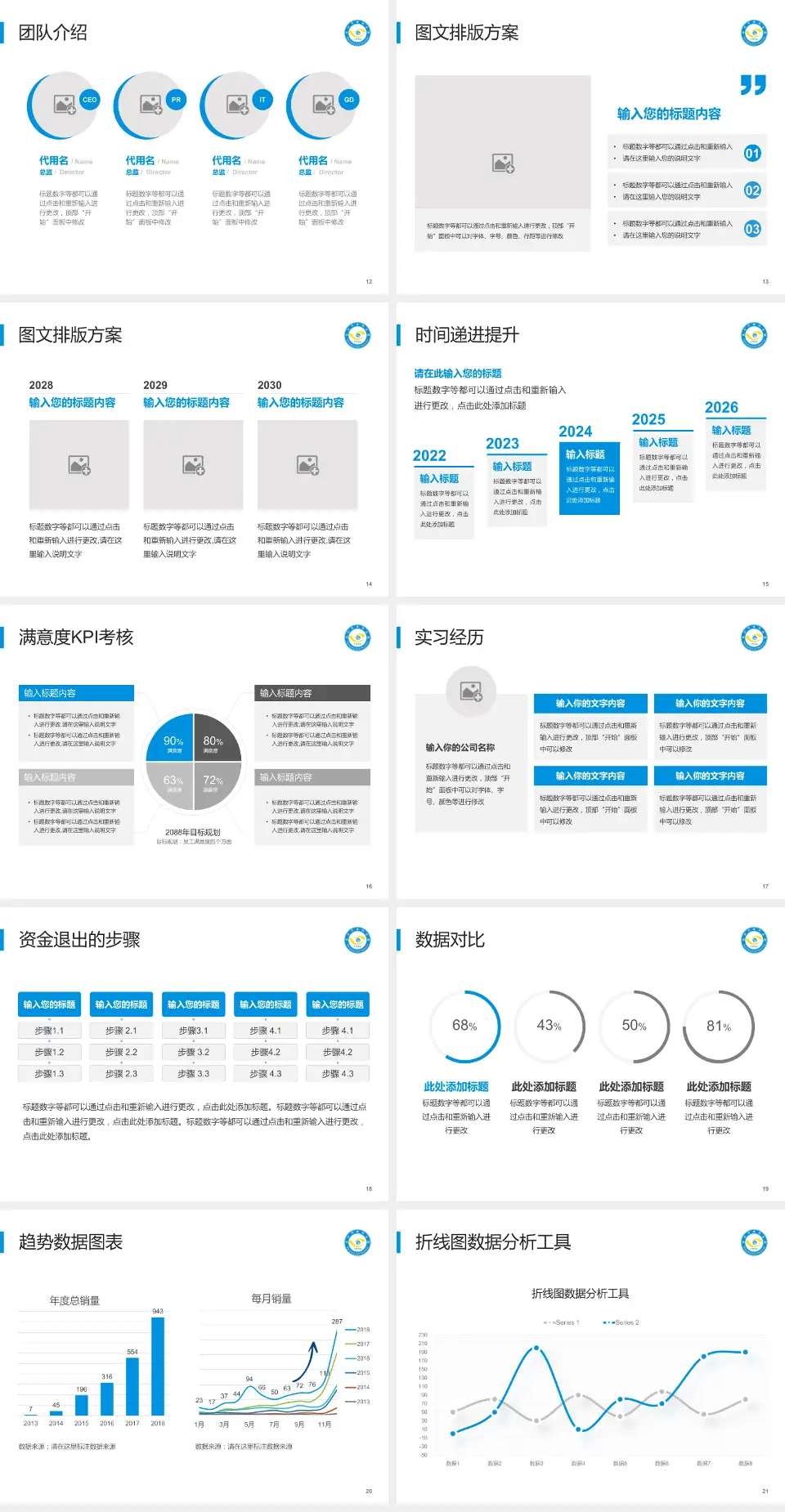 南阳市眼科医院培训与教育PPT模板4:3格式幻灯片预览图3