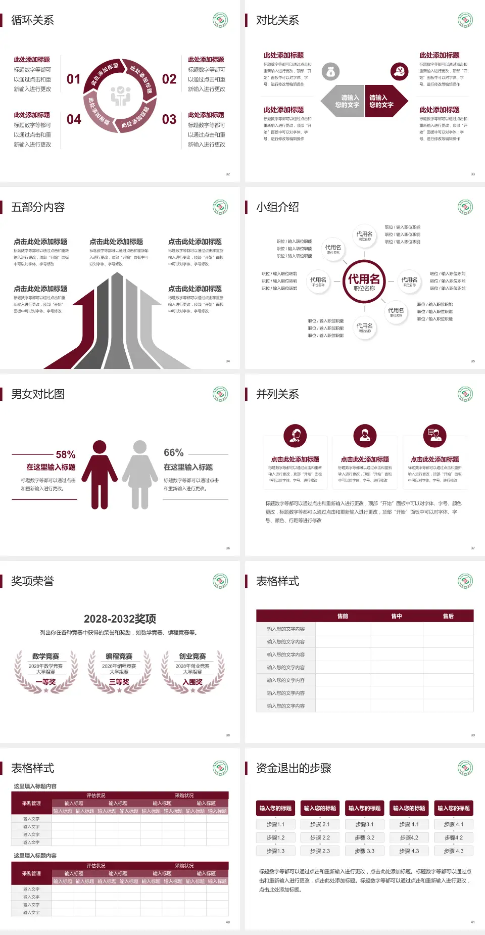安阳市中医院医院简介/日常通用PPT模板4:3格式幻灯片预览图5