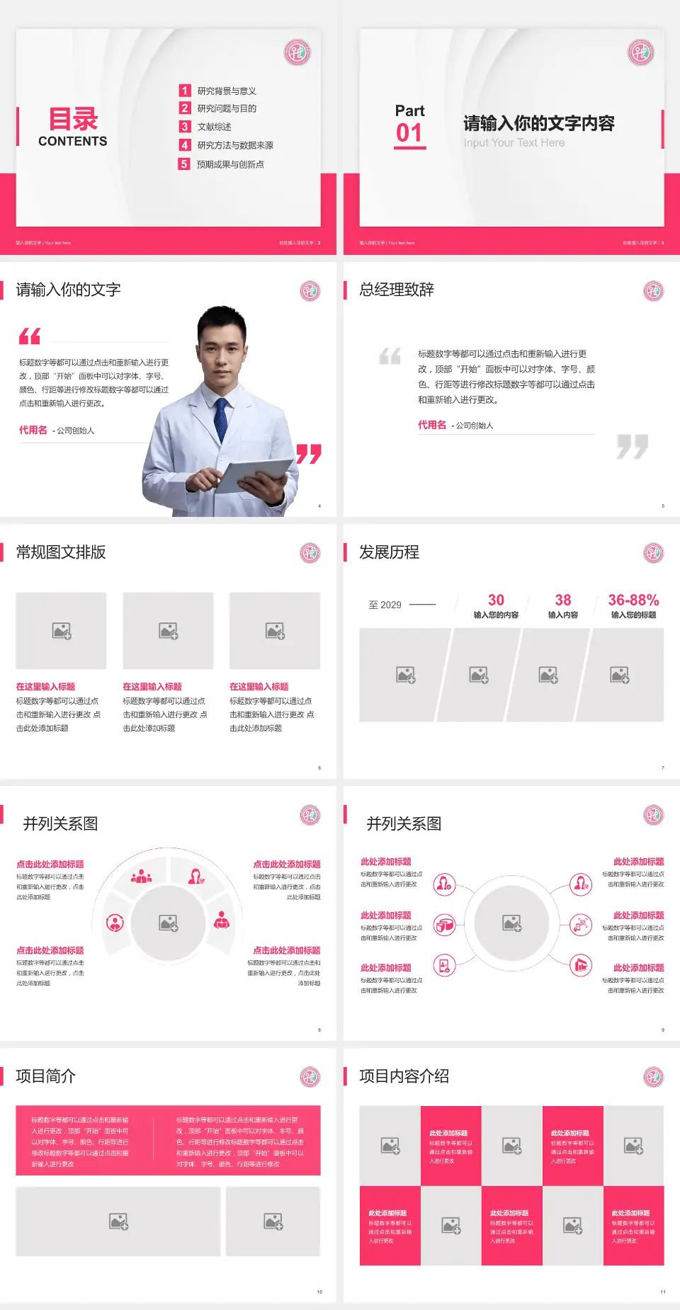 安阳市妇幼保健院医院管理报告PPT模板4:3格式幻灯片预览图2