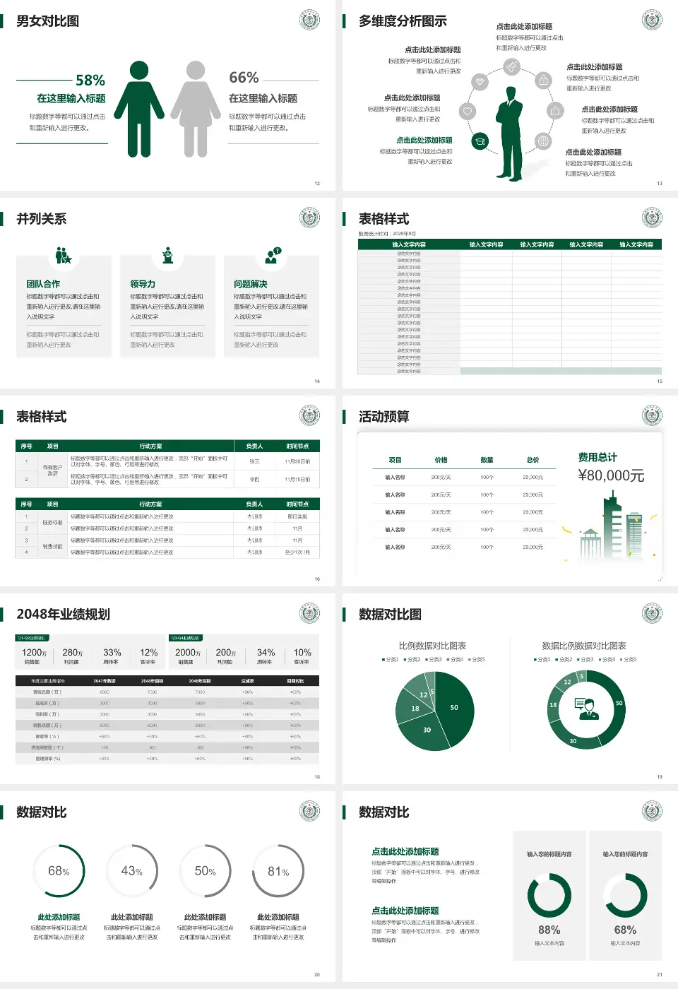 武警河南总队医院财务与预算报告PPT模板16:9格式幻灯片预览图3