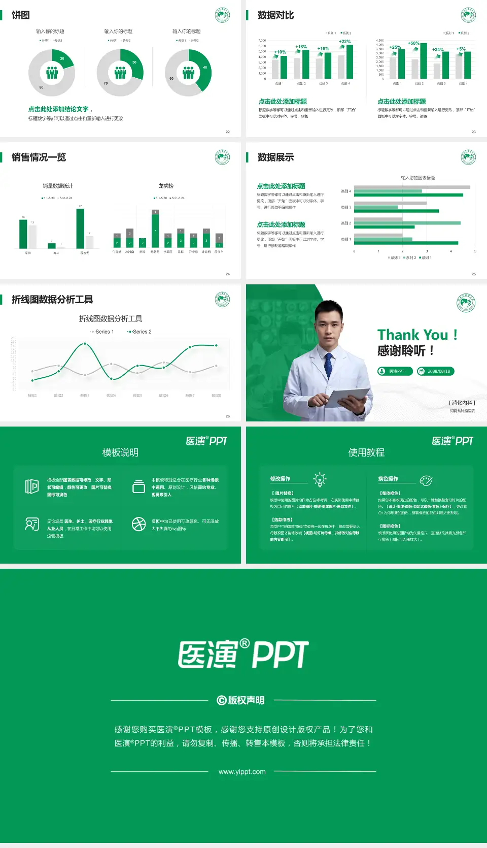 河南省肿瘤医院病例分享与讨论PPT模板16:9格式幻灯片预览图4