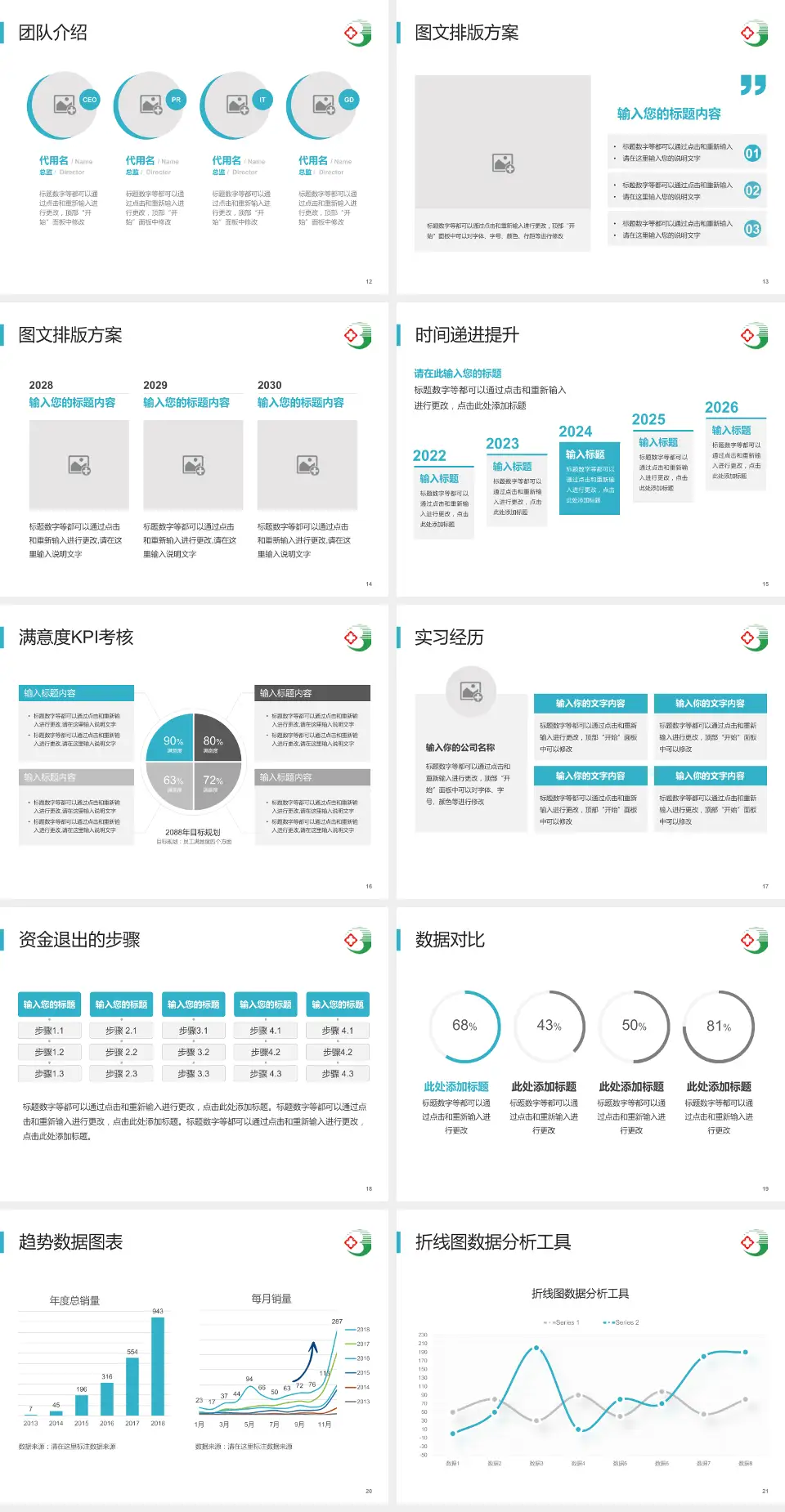 安阳市第三人民医院培训与教育PPT模板4:3格式幻灯片预览图3