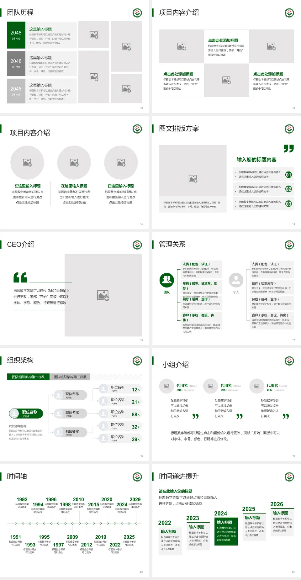 新乡市第二人民医院医院管理报告PPT模板4:3格式幻灯片预览图3