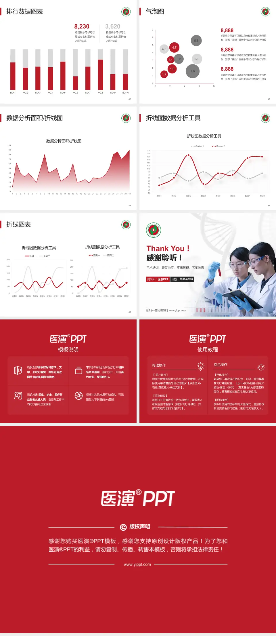 商丘市中医院新院区科研成果展示PPT模板4:3格式幻灯片预览图6