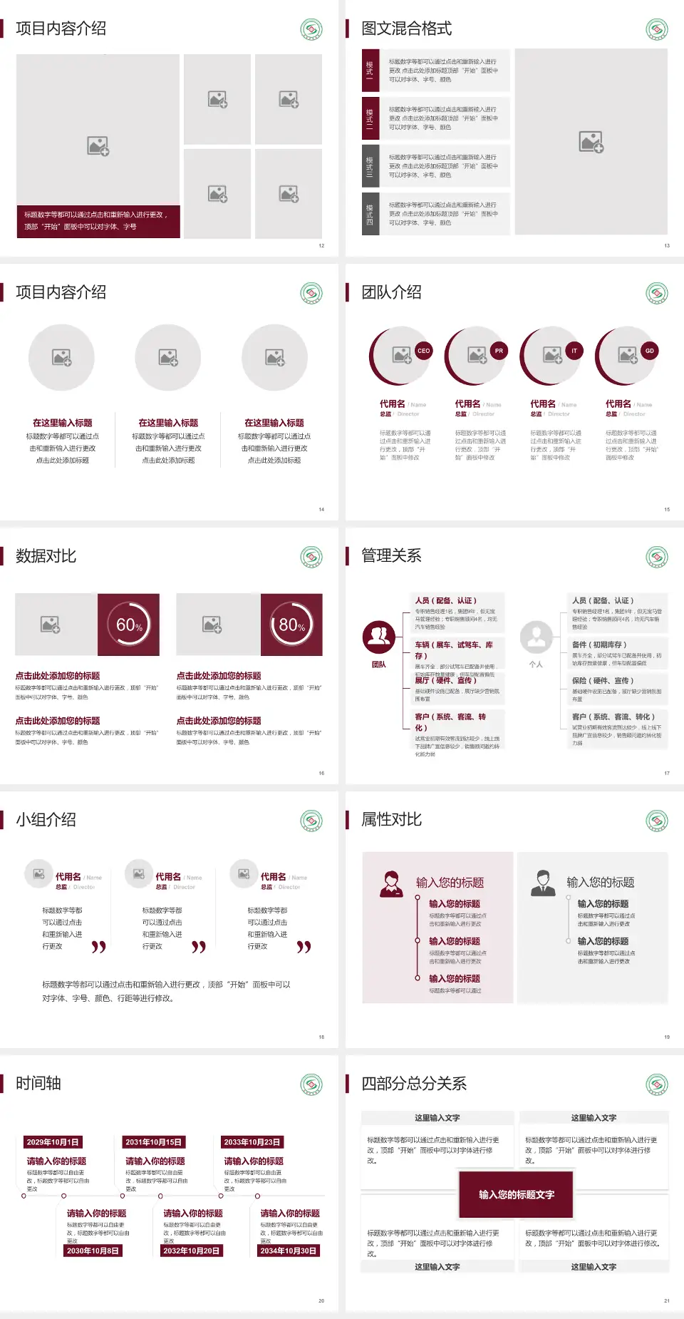 安阳市中医院科室介绍与推广PPT模板4:3格式幻灯片预览图3