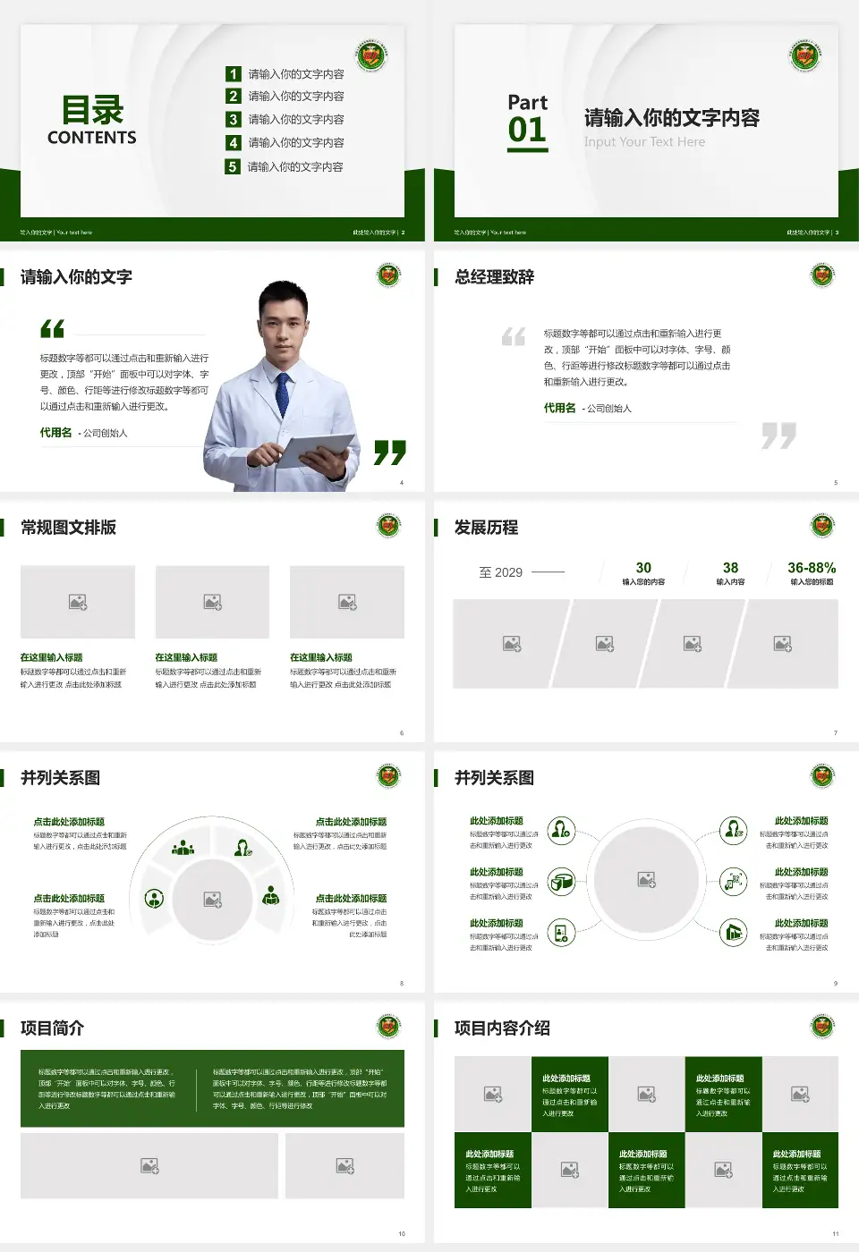 陆军第八十一集团军医院医院管理报告PPT模板16:9格式幻灯片预览图2