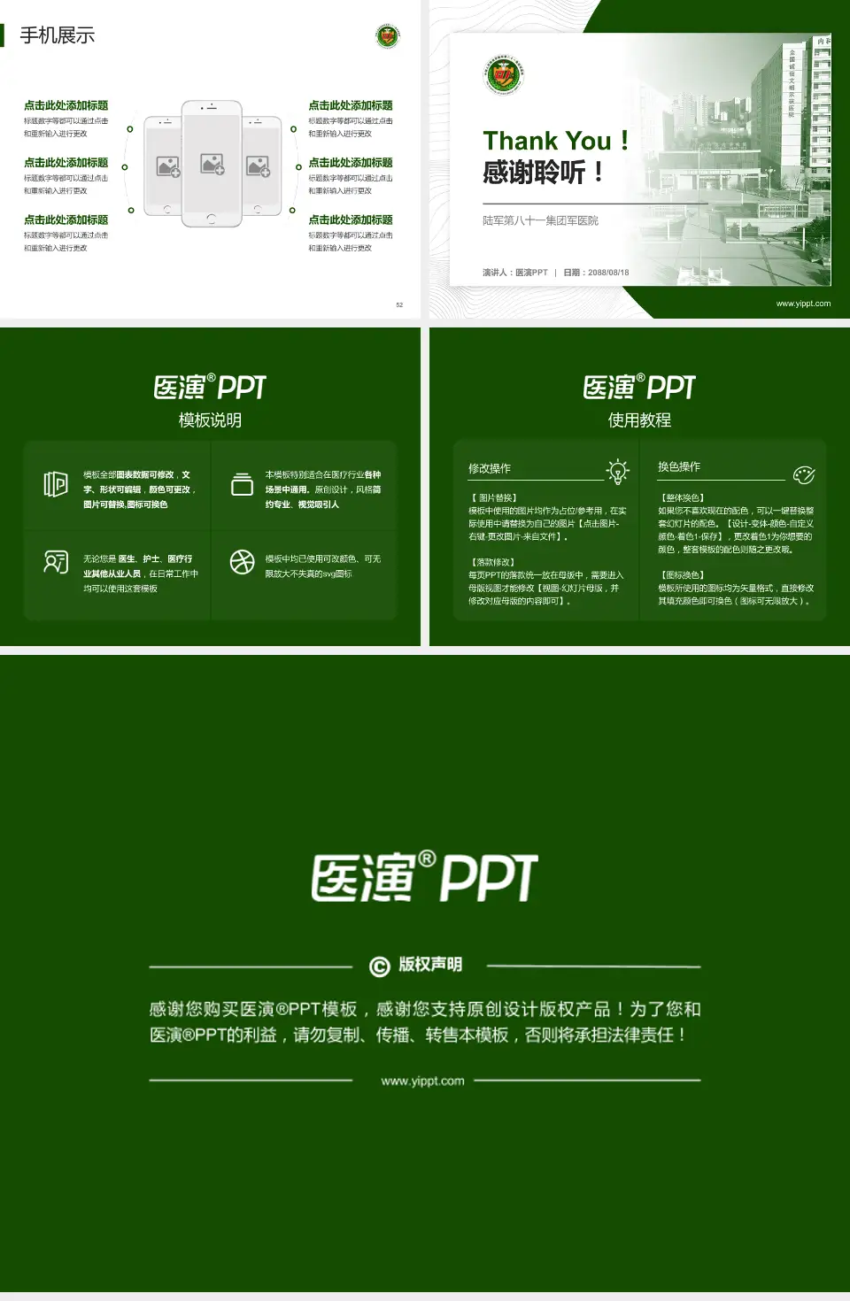 陆军第八十一集团军医院医院管理报告PPT模板4:3格式幻灯片预览图7