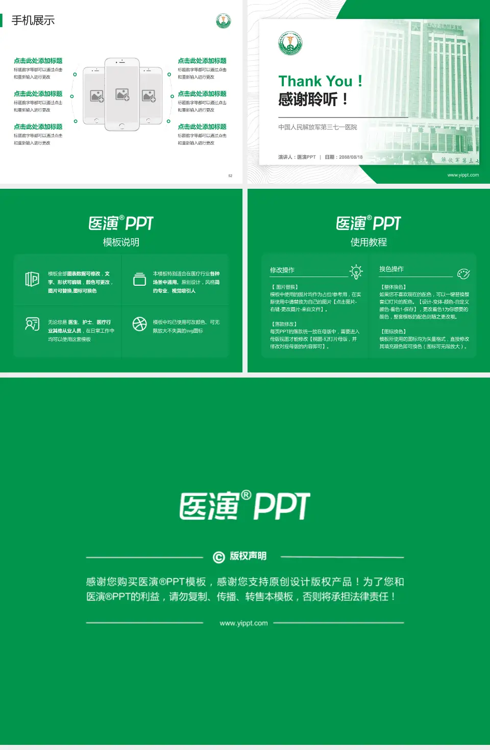 中国人民解放军第三七一医院医院管理报告PPT模板4:3格式幻灯片预览图7