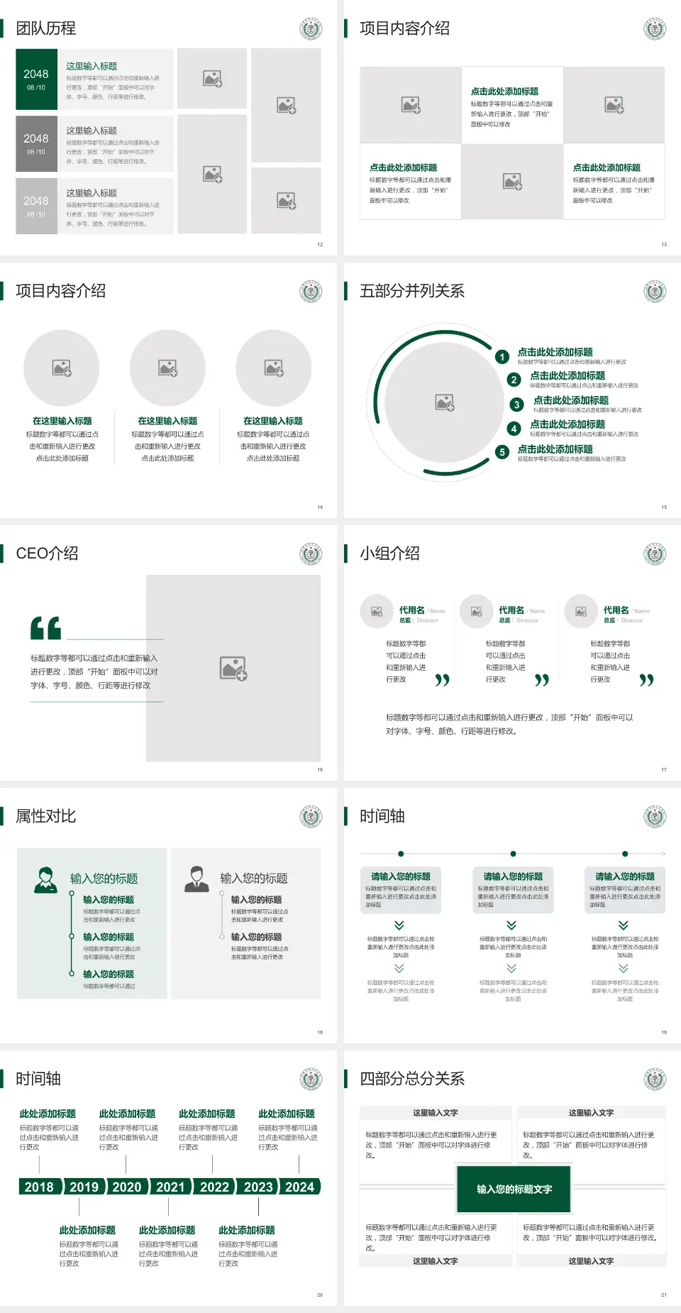武警河南总队医院科研成果展示PPT模板4:3格式幻灯片预览图3