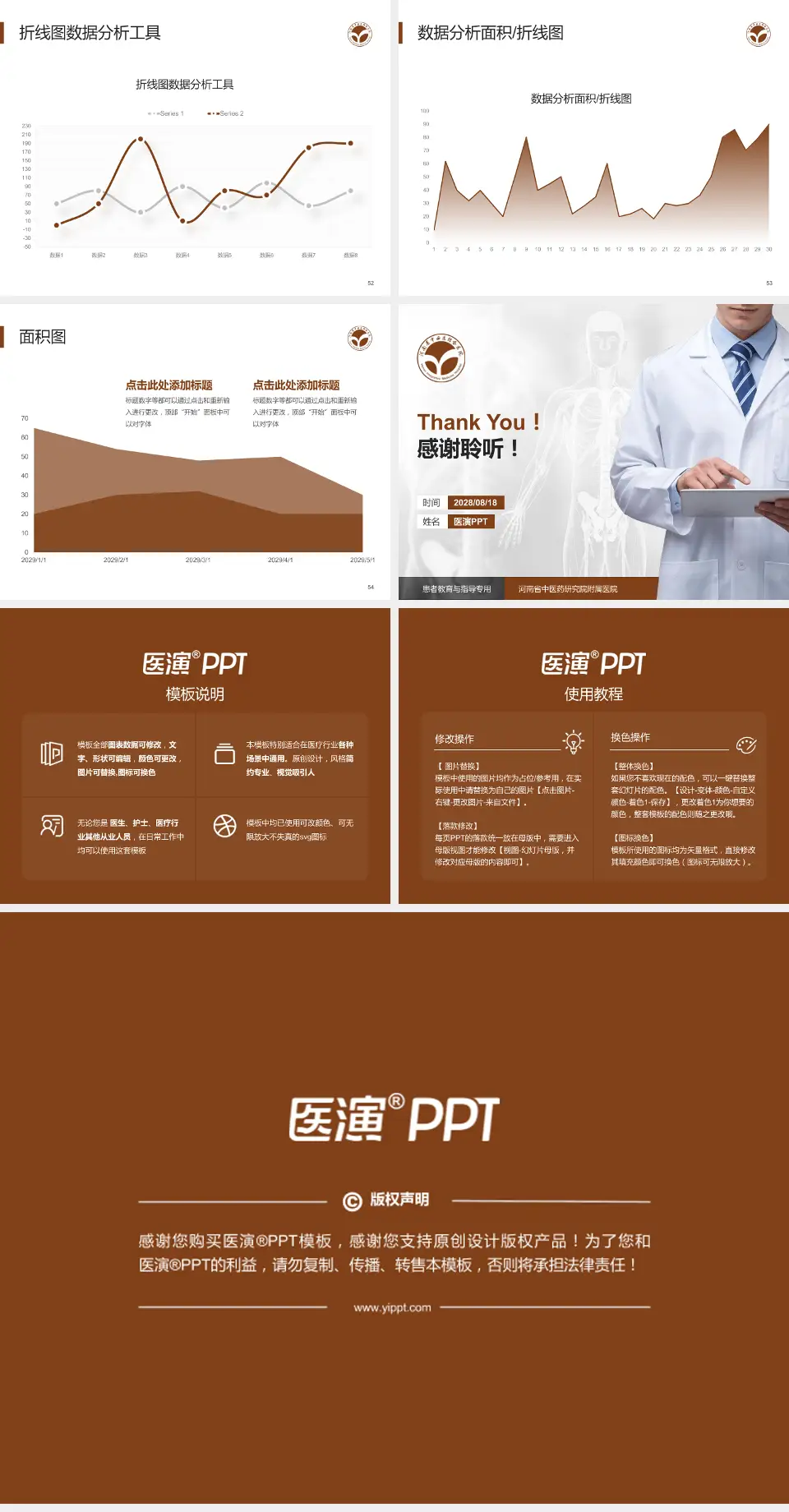 河南省中医药研究院附属医院患者教育与指导PPT模板4:3格式幻灯片预览图7