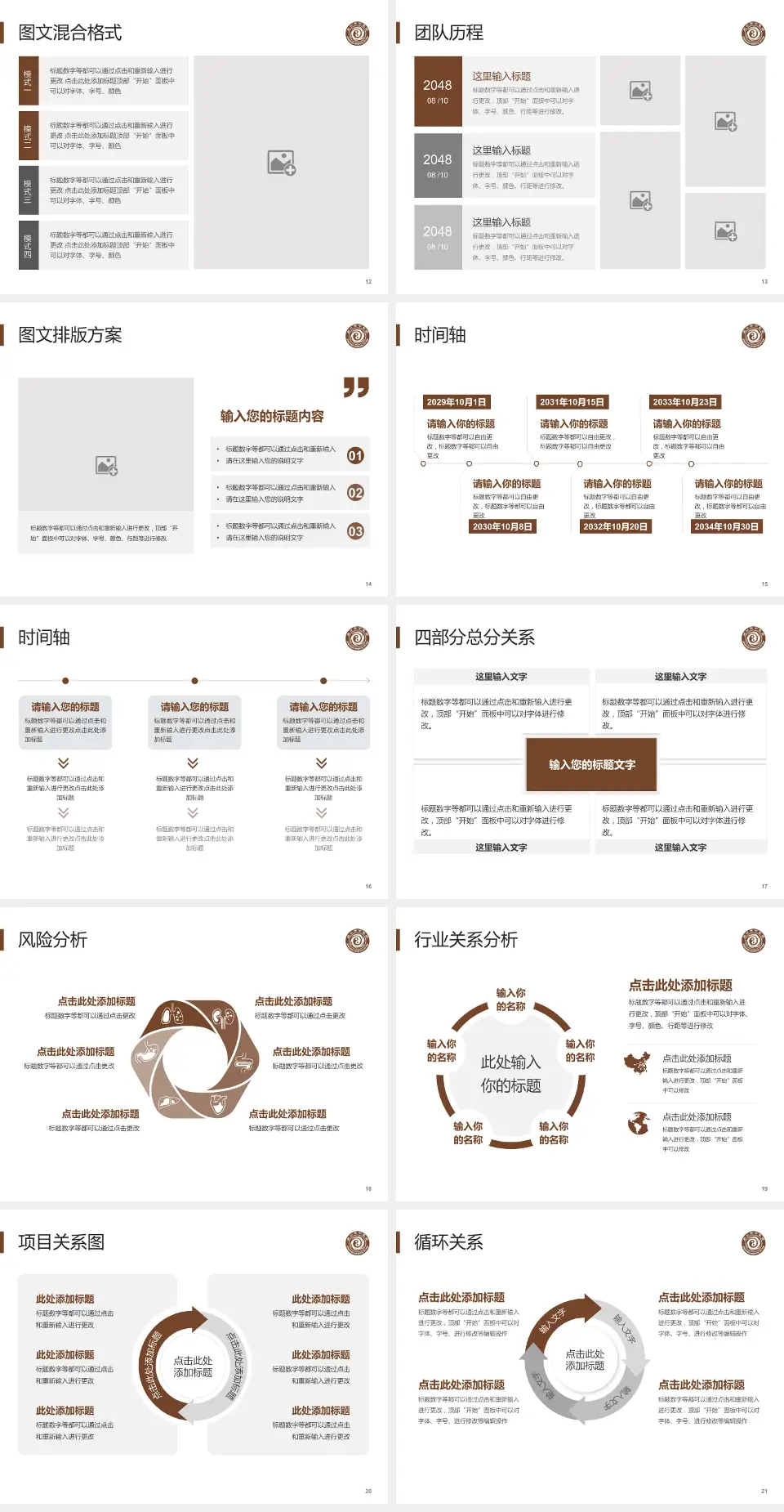 周口市中医院项目申请与汇报PPT模板4:3格式幻灯片预览图3