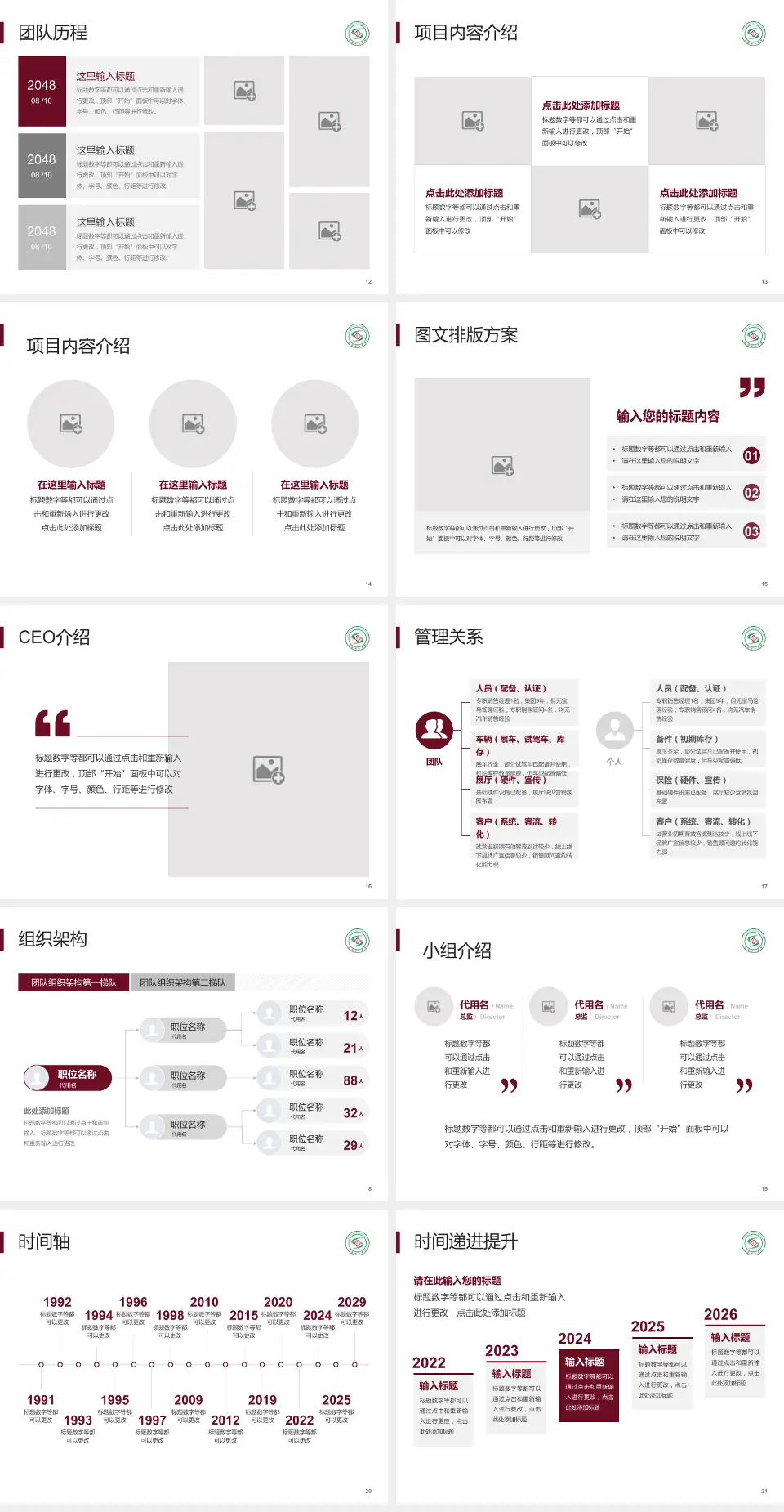 安阳市中医院医院管理报告PPT模板4:3格式幻灯片预览图3