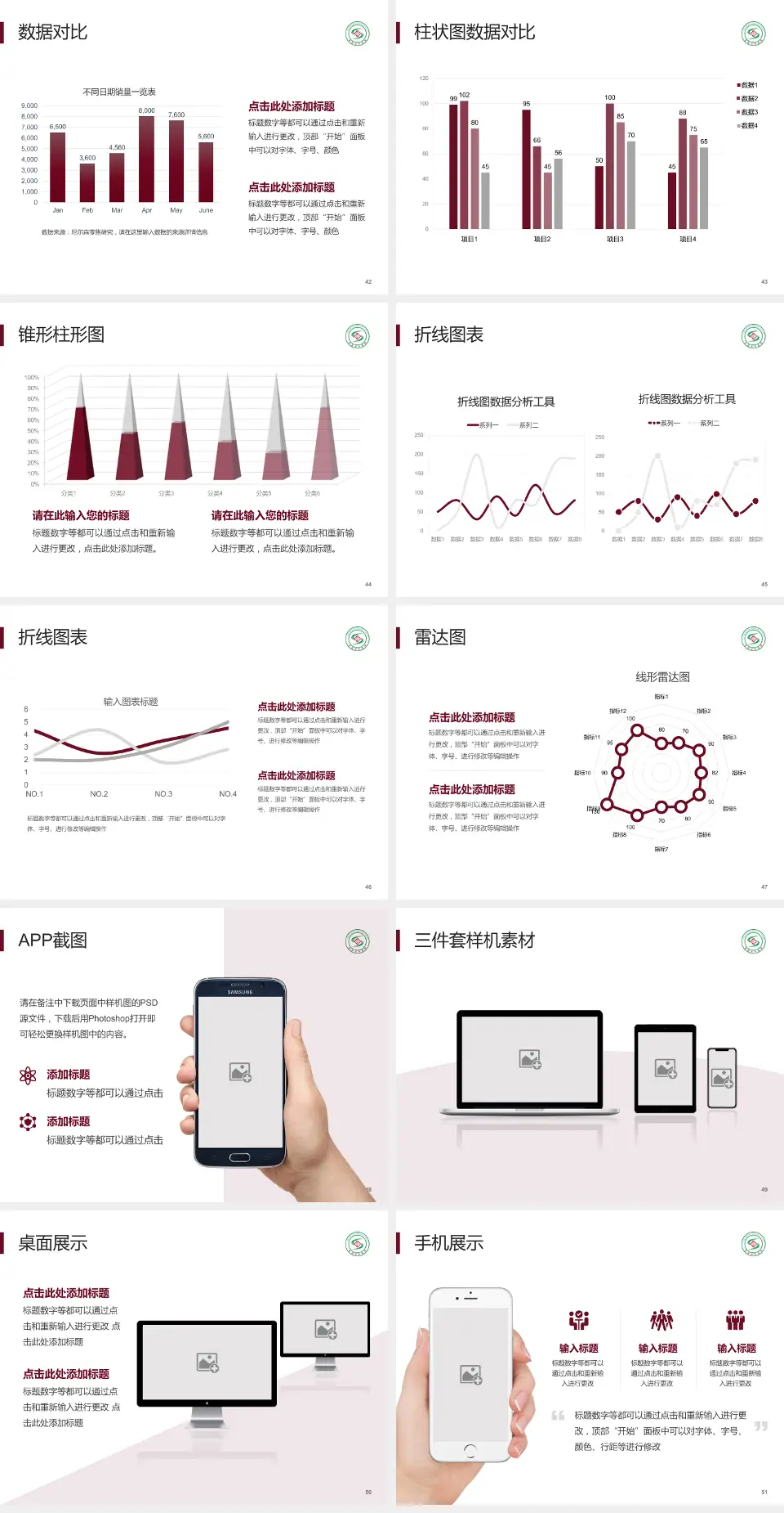 安阳市中医院医院管理报告PPT模板4:3格式幻灯片预览图6