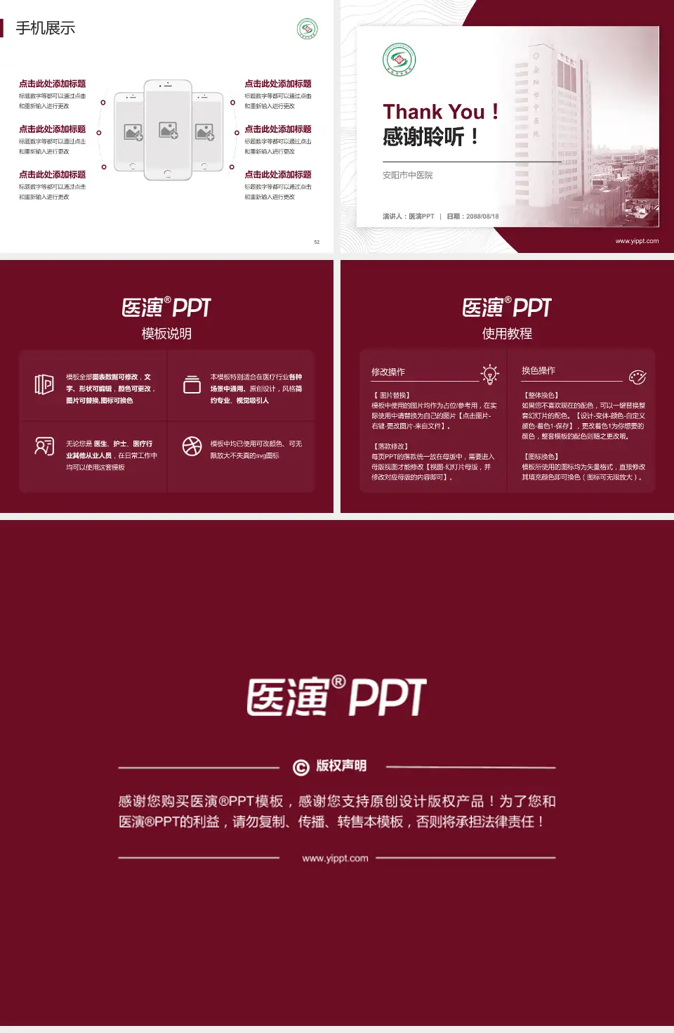 安阳市中医院医院管理报告PPT模板4:3格式幻灯片预览图7