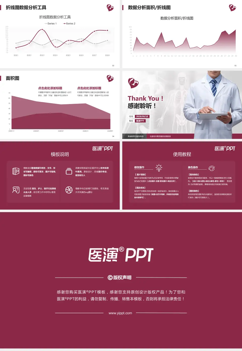 石家庄市第四医院谈固院区患者教育与指导PPT模板16:9格式幻灯片预览图7