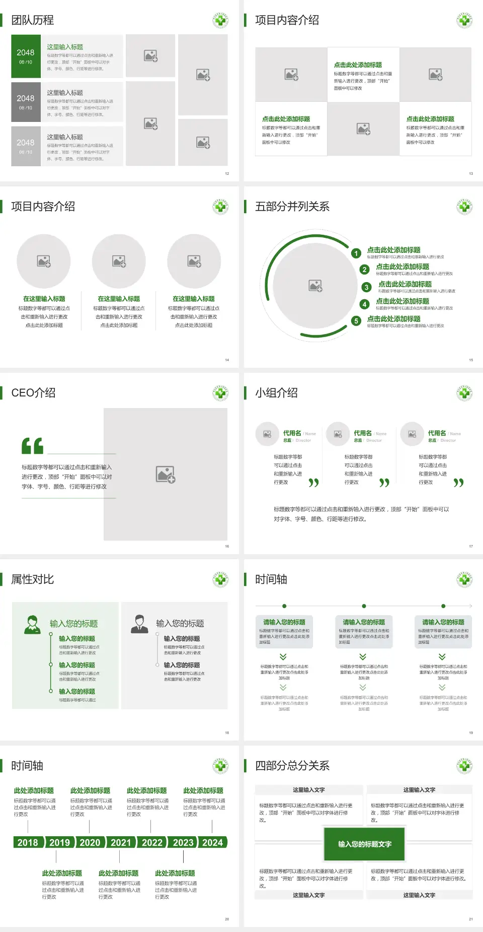 邢台医专第二附属医院科研成果展示PPT模板4:3格式幻灯片预览图3