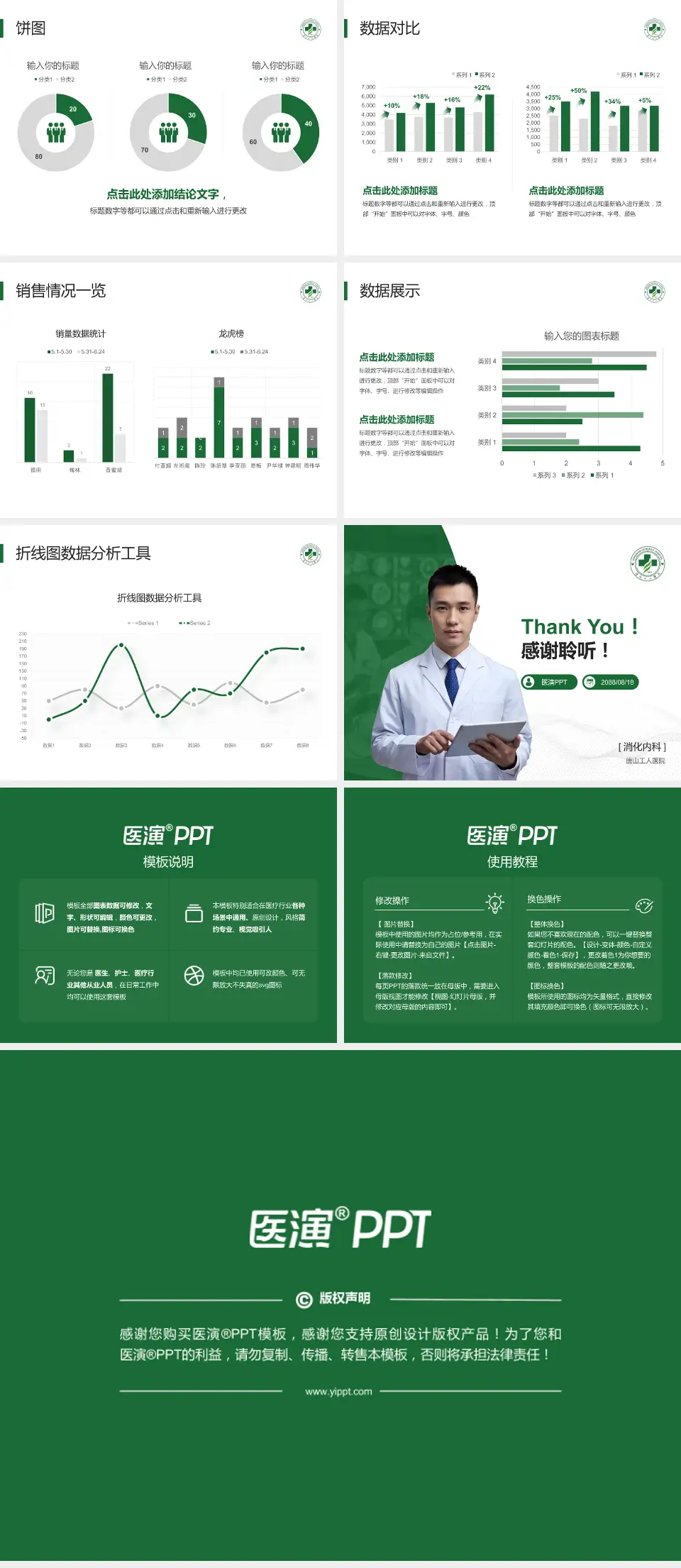 唐山工人医院病例分享与讨论PPT模板4:3格式幻灯片预览图4