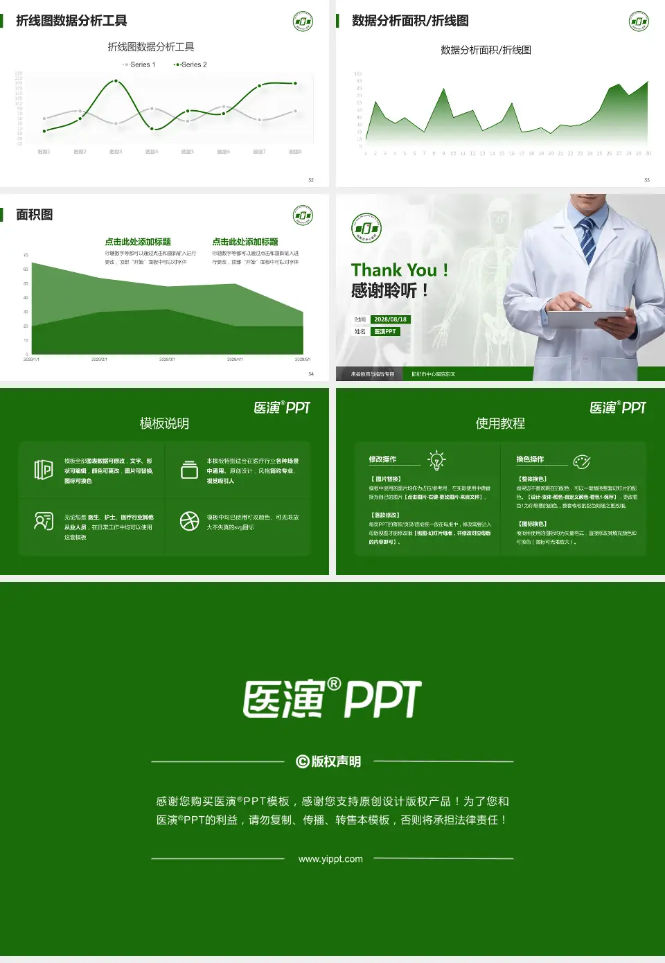 邯郸市中心医院东区患者教育与指导PPT模板16:9格式幻灯片预览图7