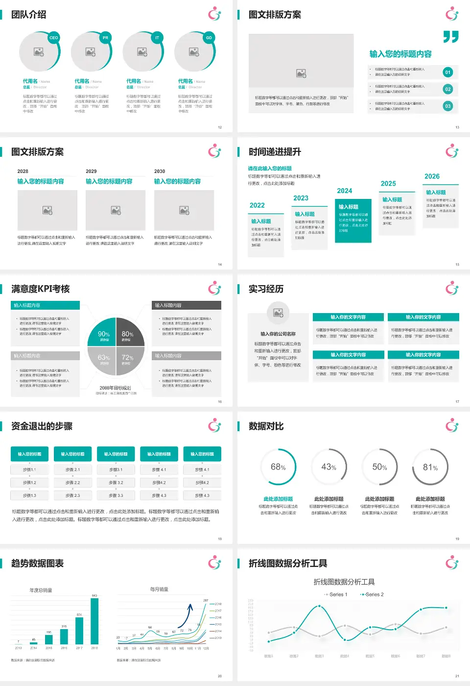 秦皇岛市妇幼保健院培训与教育PPT模板16:9格式幻灯片预览图3
