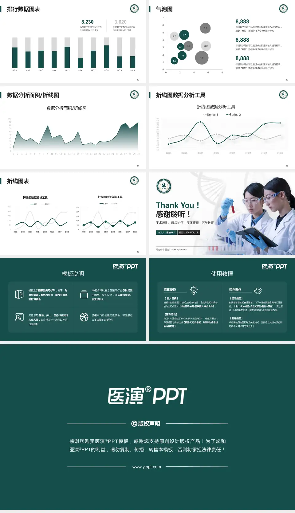邢台市中医院科研成果展示PPT模板16:9格式幻灯片预览图6