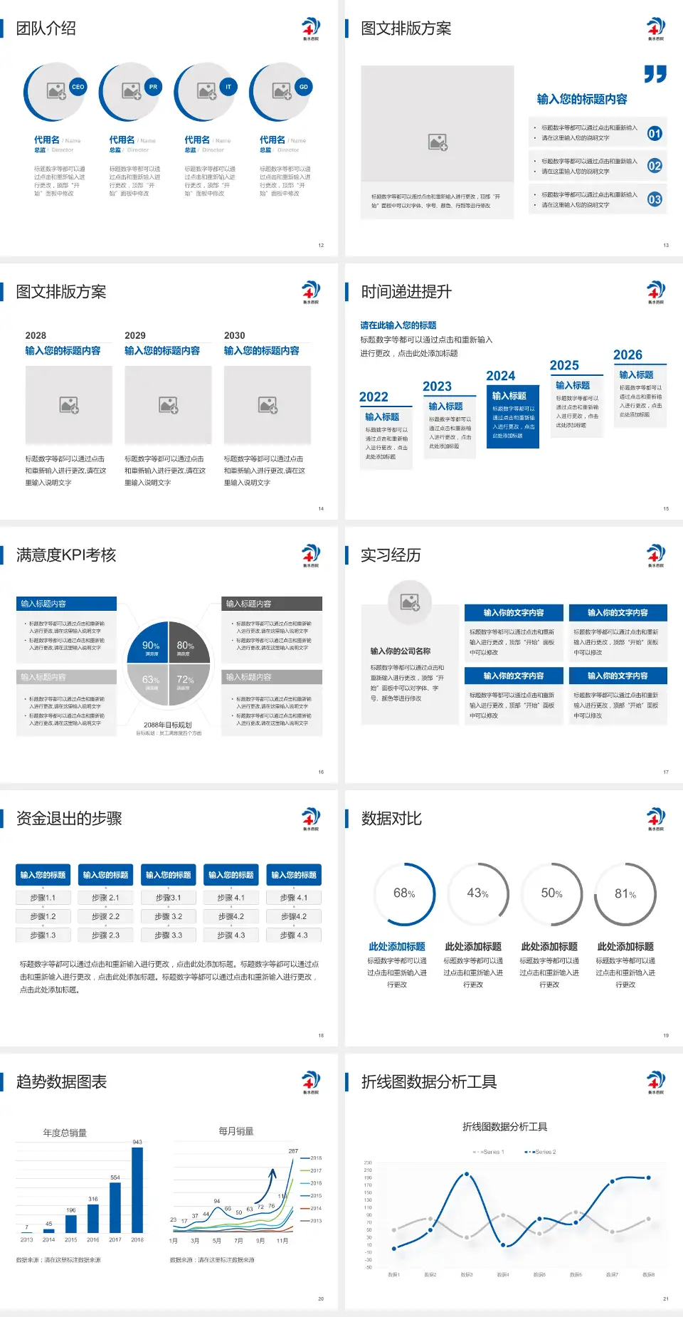 衡水市第四人民医院培训与教育PPT模板4:3格式幻灯片预览图3