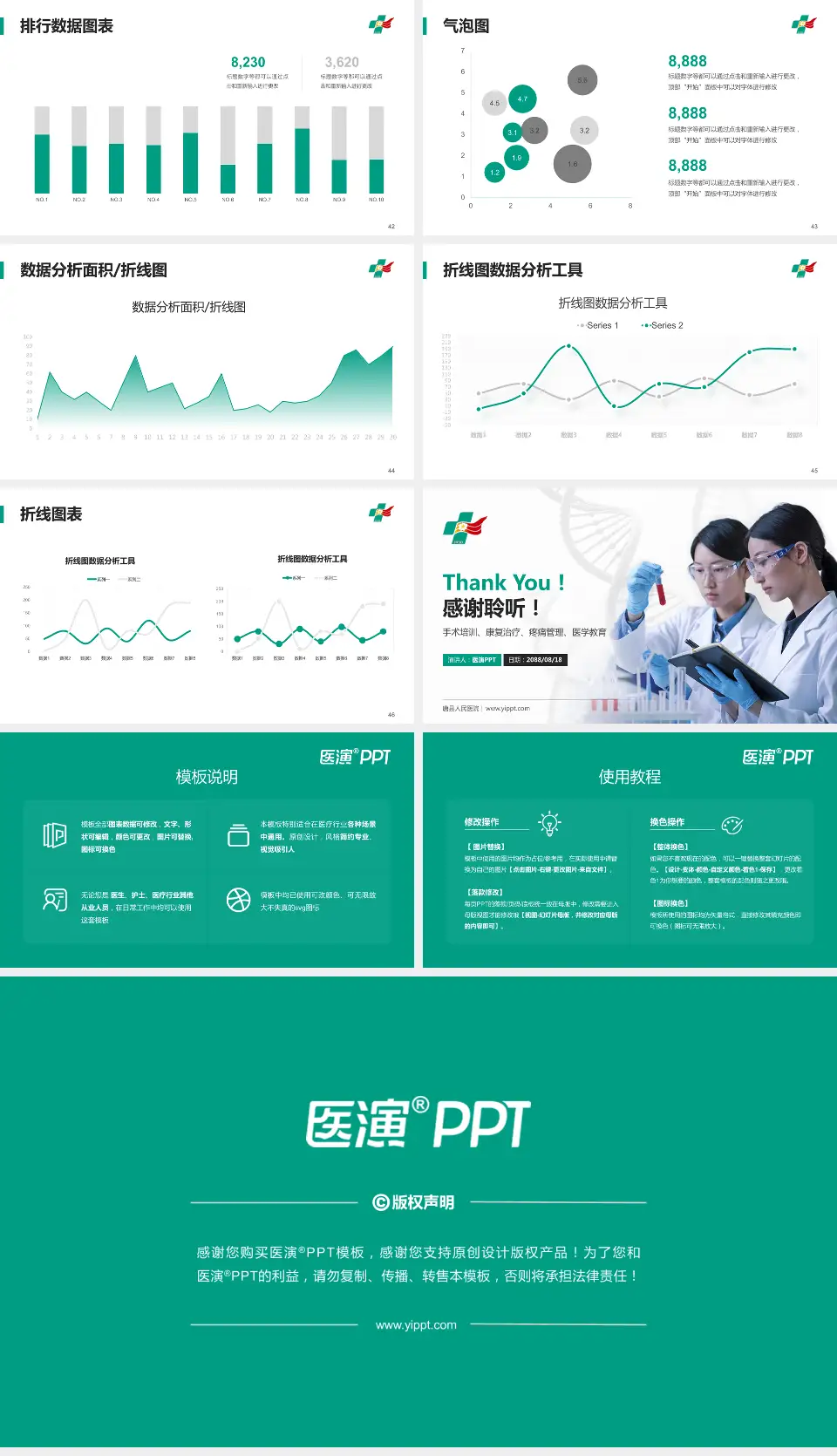 唐县人民医院科研成果展示PPT模板16:9格式幻灯片预览图6