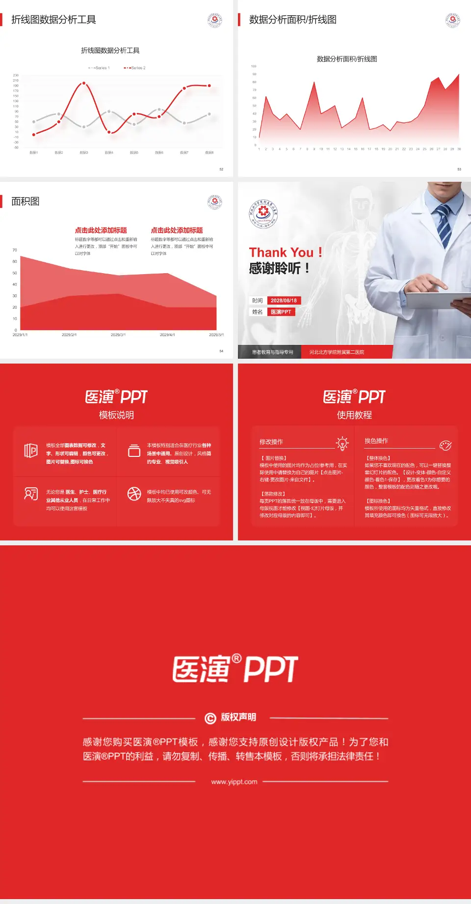 河北北方学院附属第二医院患者教育与指导PPT模板4:3格式幻灯片预览图7