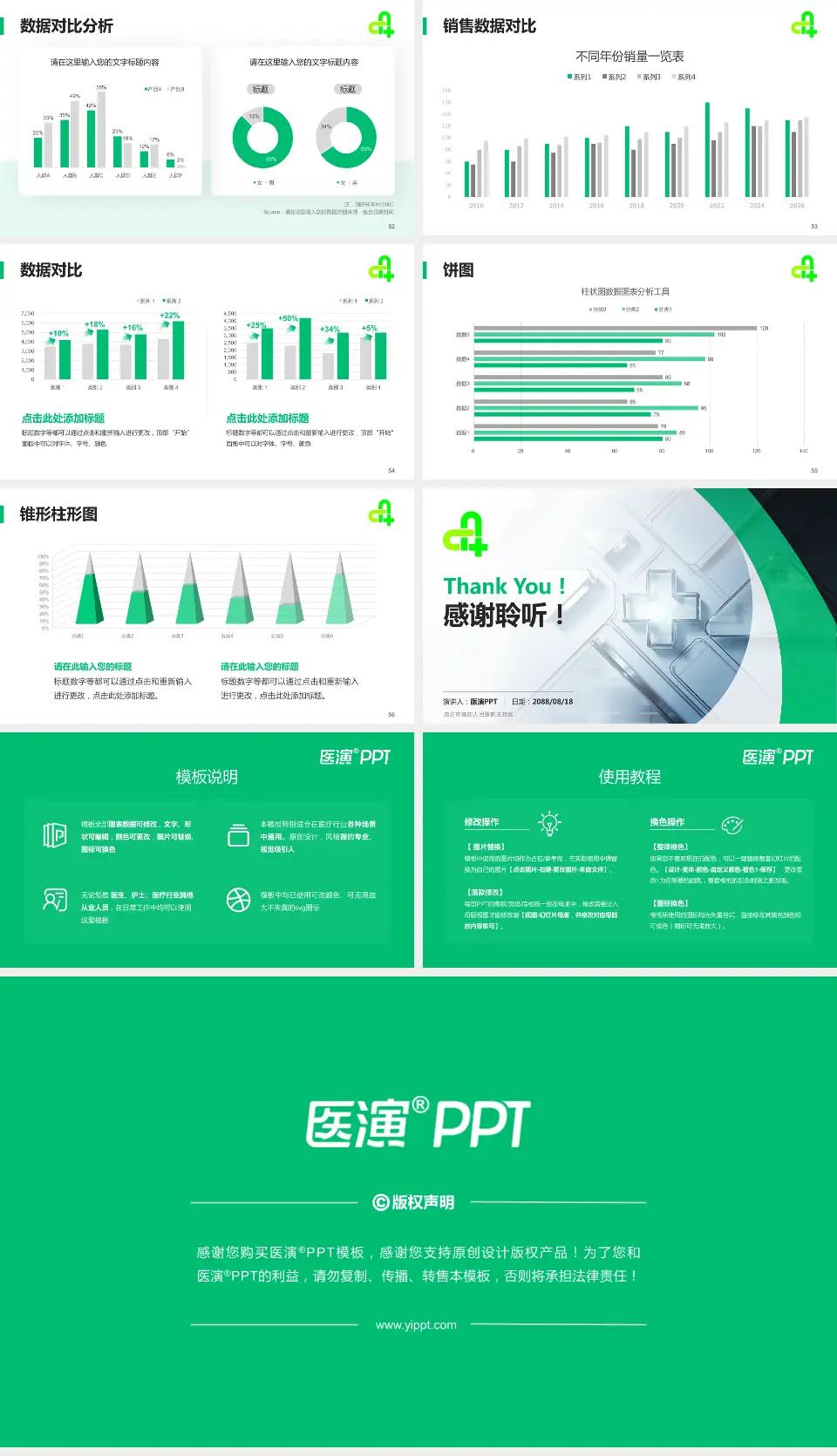 廊坊市第四人民医院主院区医疗行业比赛专用PPT模板16:9格式幻灯片预览图7
