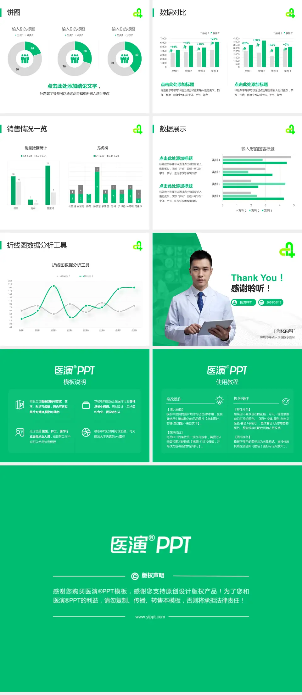 廊坊市第四人民医院东院区病例分享与讨论PPT模板4:3格式幻灯片预览图4