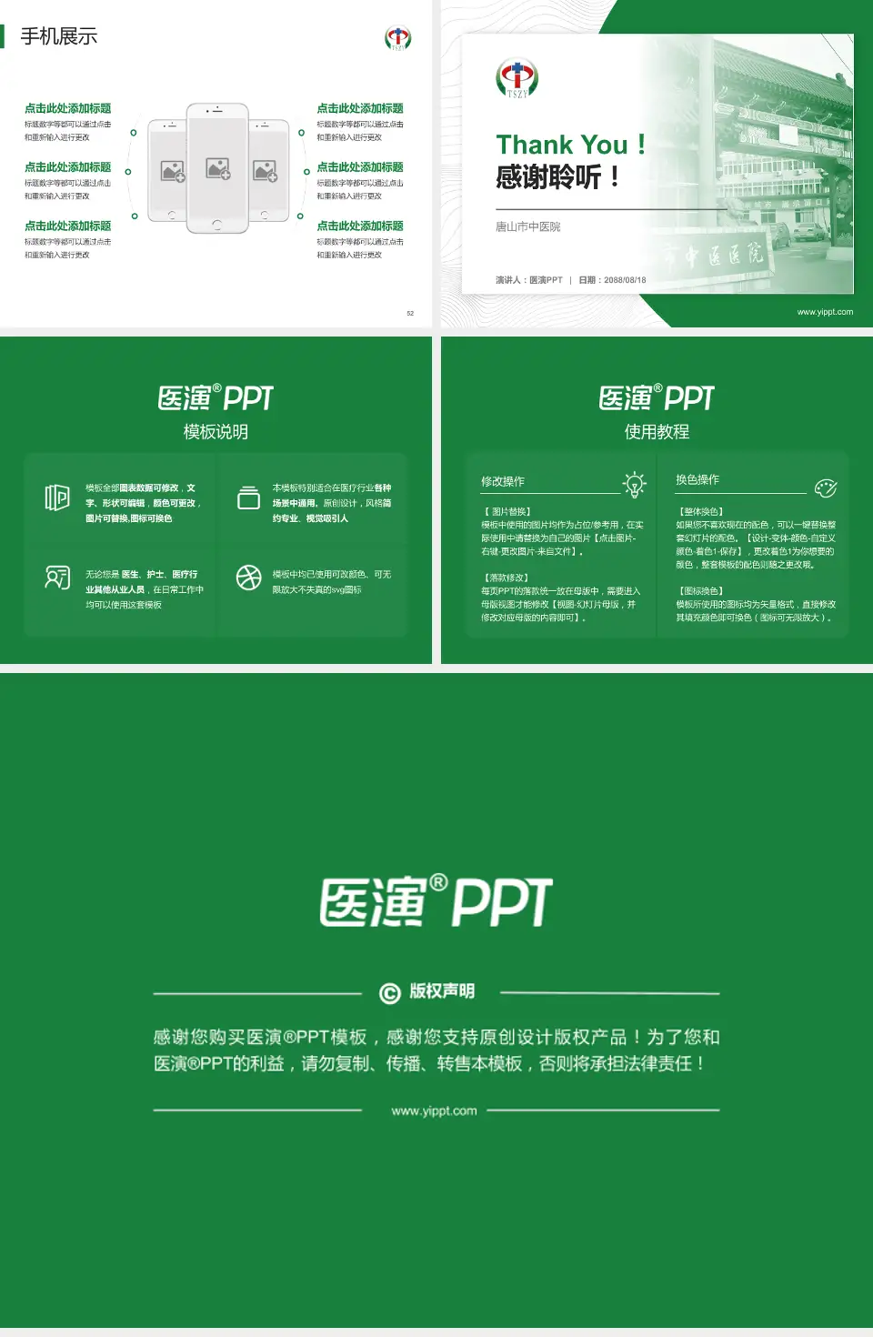 唐山市中医院医院管理报告PPT模板4:3格式幻灯片预览图7