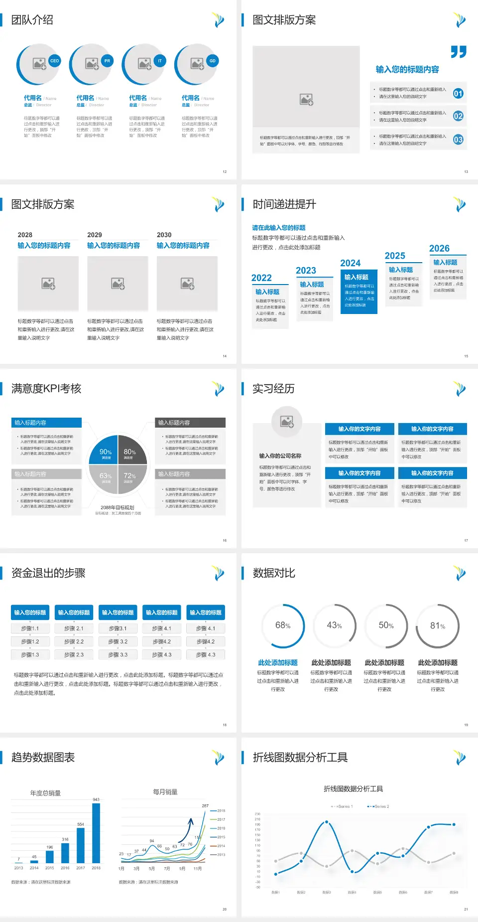 武安市第一人民医院培训与教育PPT模板4:3格式幻灯片预览图3