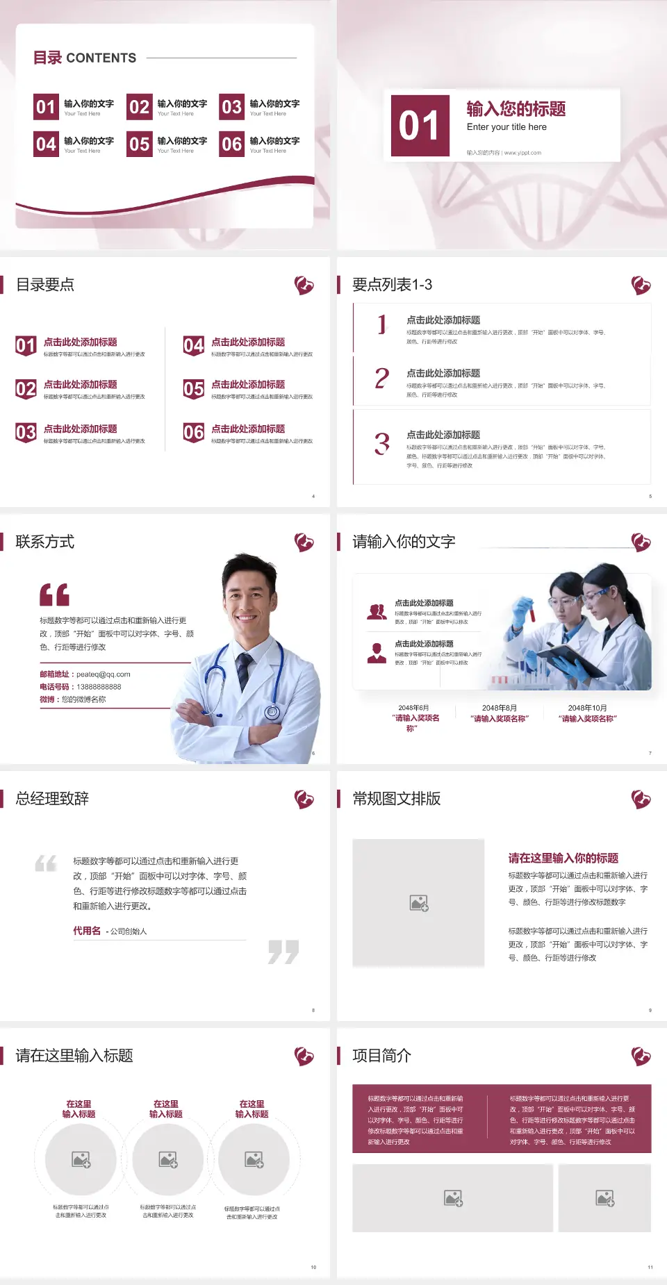 石家庄市第四医院谈固院区项目申请与汇报PPT模板4:3格式幻灯片预览图2