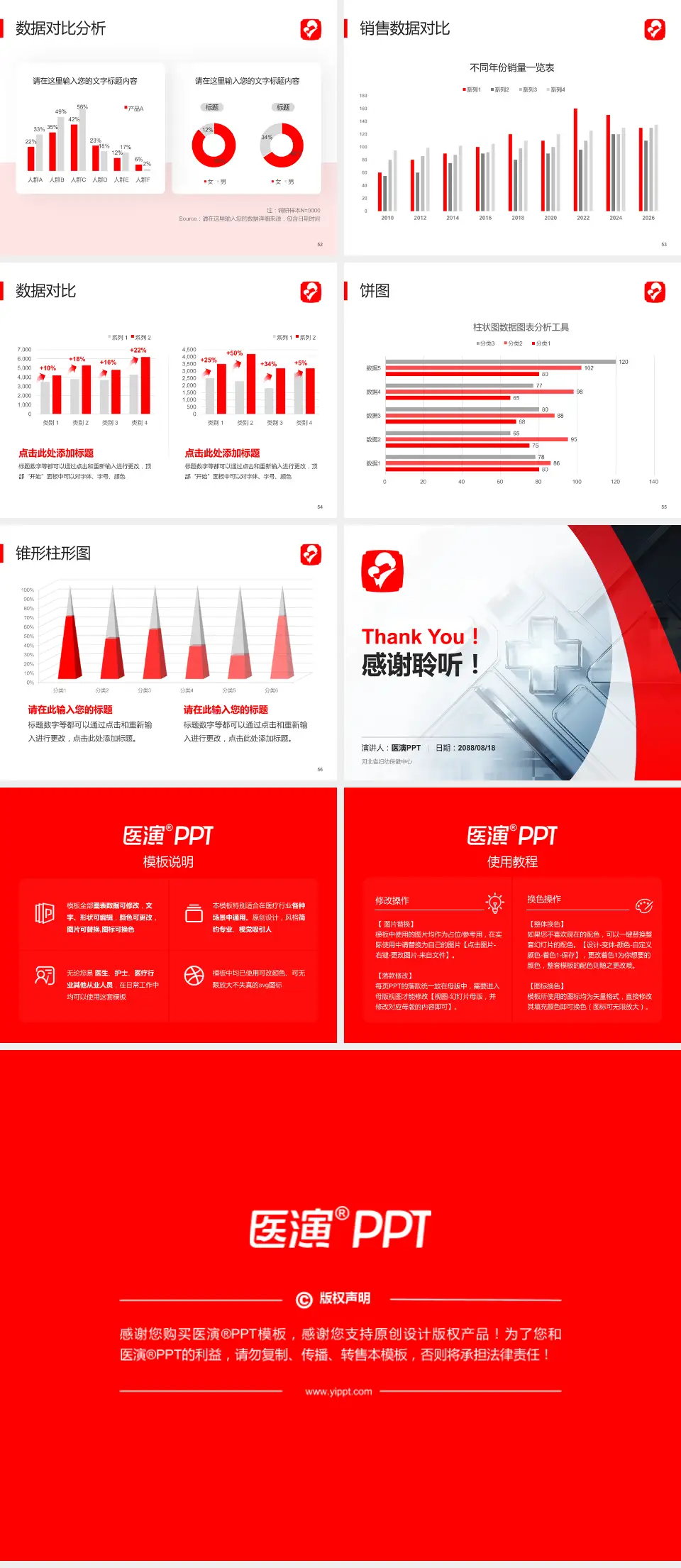 河北省妇幼保健中心医疗行业比赛专用PPT模板4:3格式幻灯片预览图7