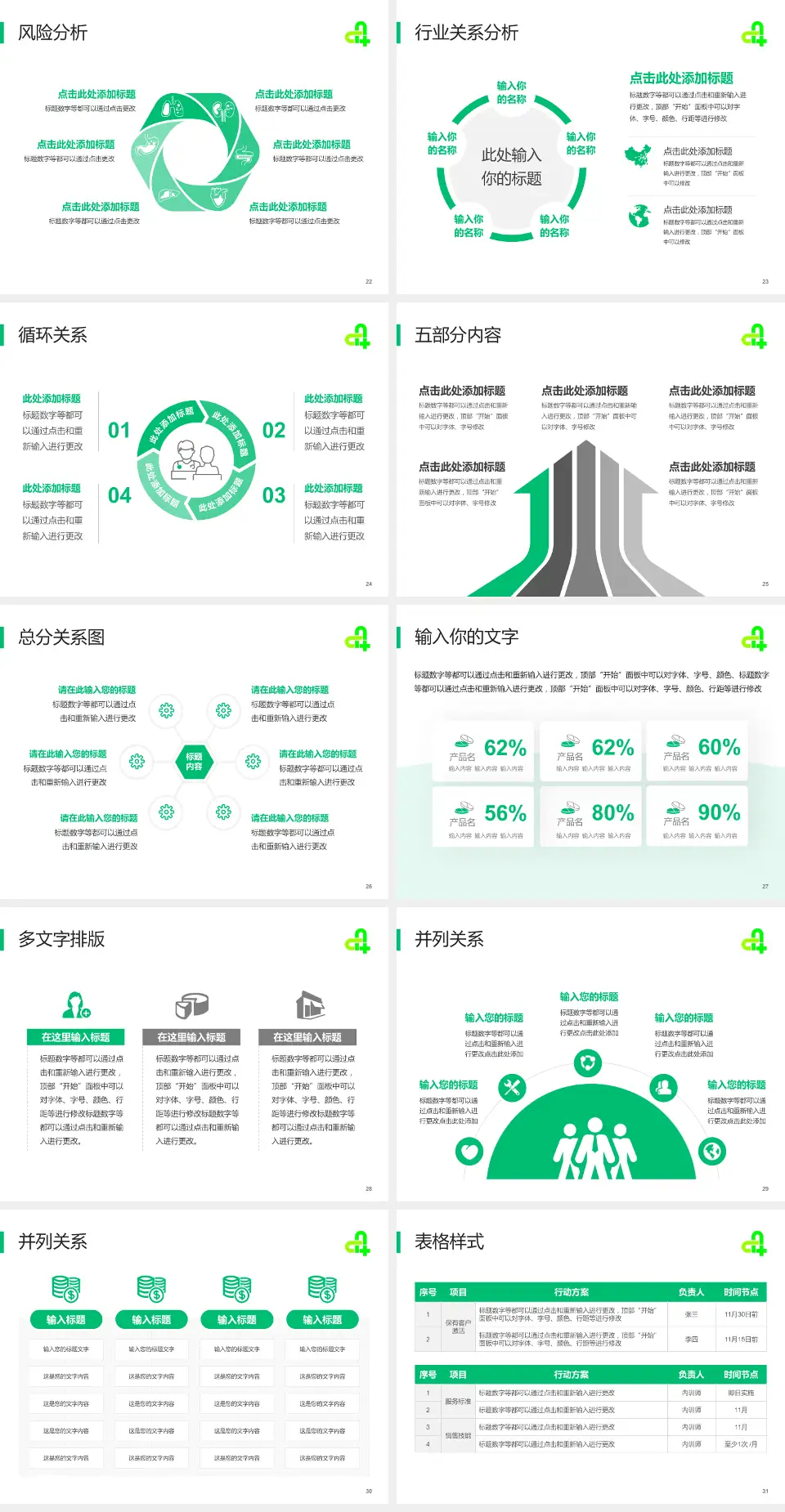 廊坊市第四人民医院东院区科室介绍与推广PPT模板4:3格式幻灯片预览图4