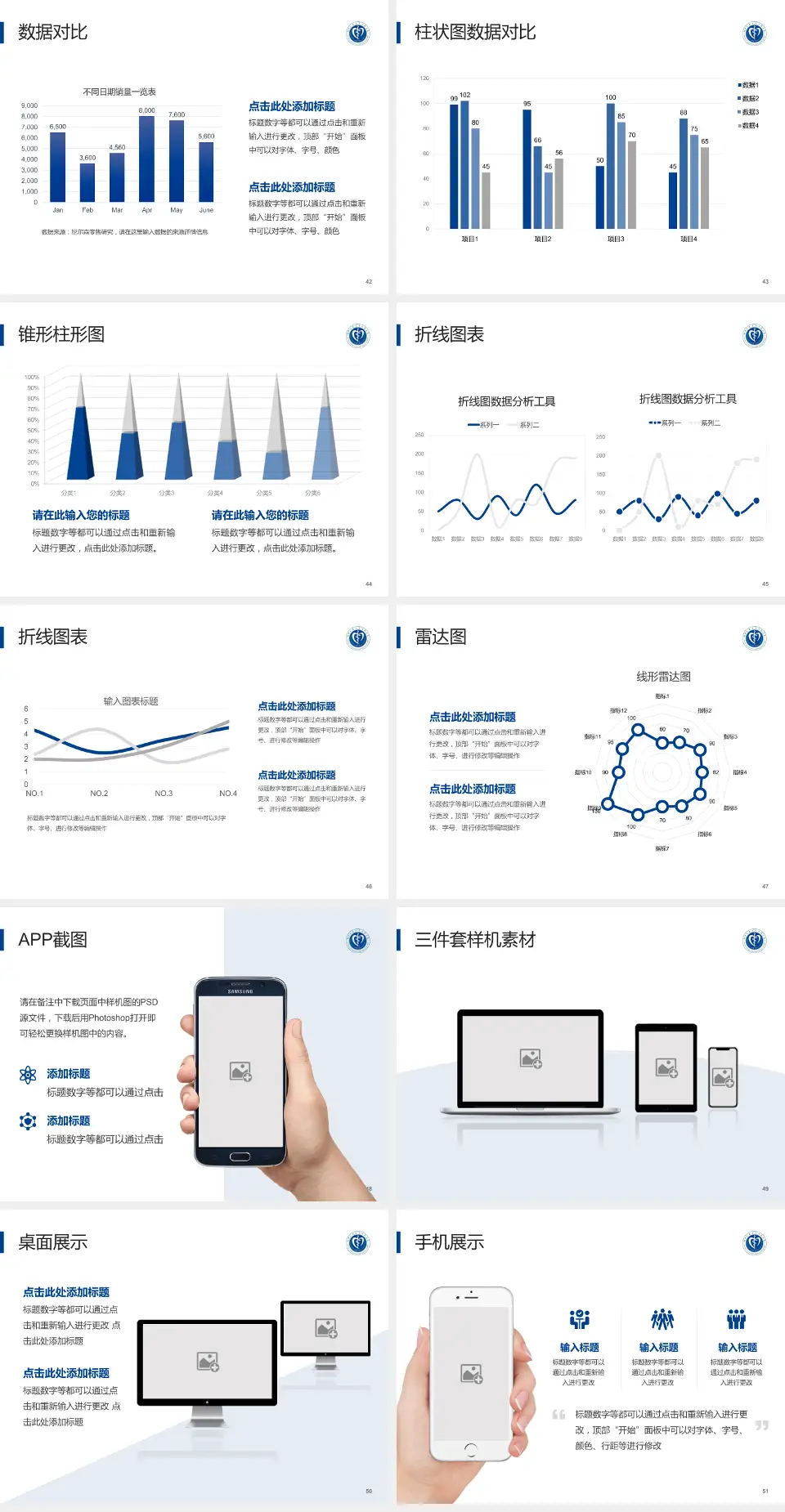 河北医科大学口腔医院医院管理报告PPT模板4:3格式幻灯片预览图6