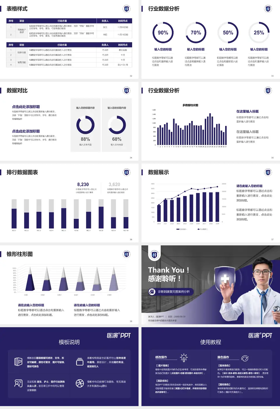河北省沧州中西医结合医院本部医疗知识普及PPT模板16:9格式幻灯片预览图5