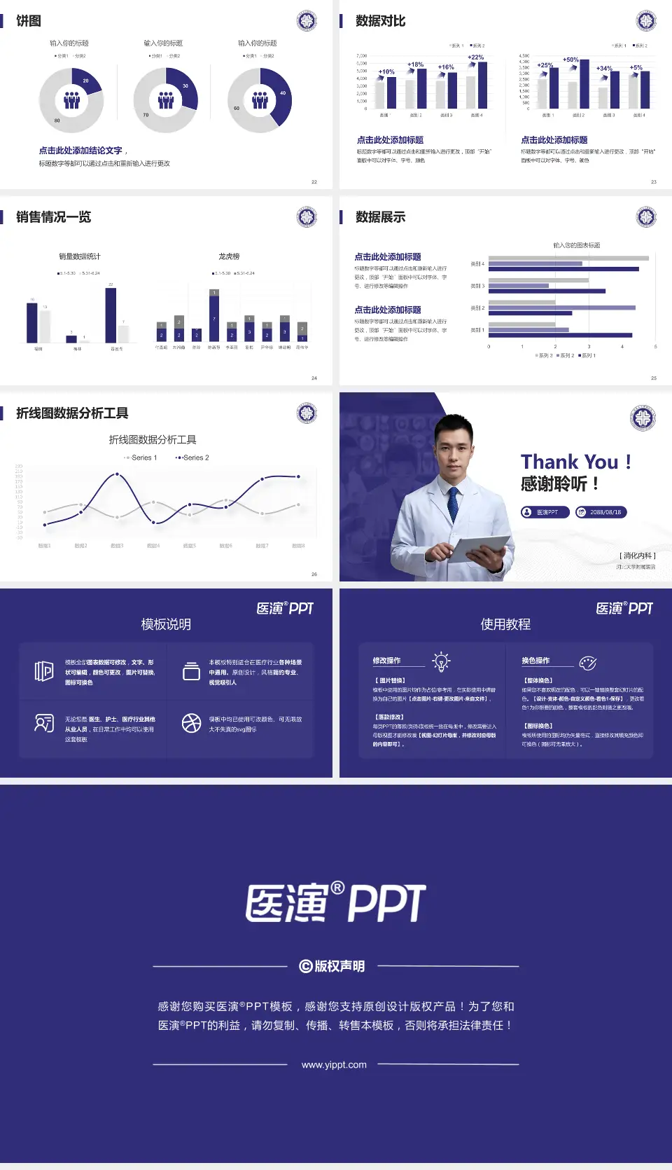 河北大学附属医院病例分享与讨论PPT模板16:9格式幻灯片预览图4