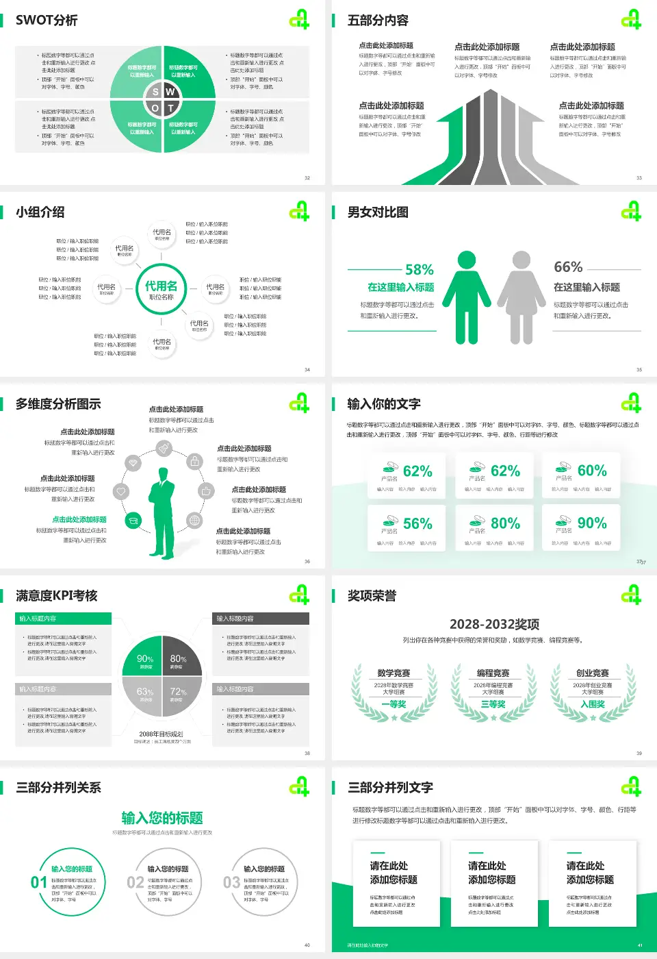 廊坊市第四人民医院东院区医疗行业比赛专用PPT模板16:9格式幻灯片预览图5