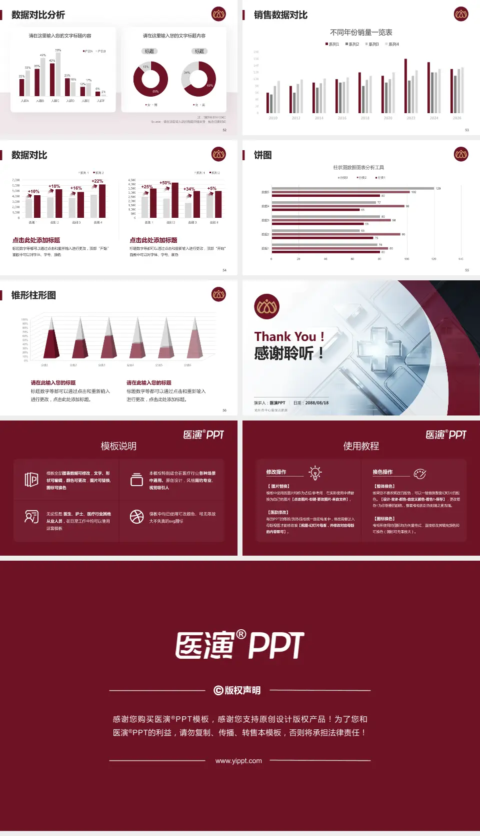 沧州市中心医院总院区医疗行业比赛专用PPT模板16:9格式幻灯片预览图7
