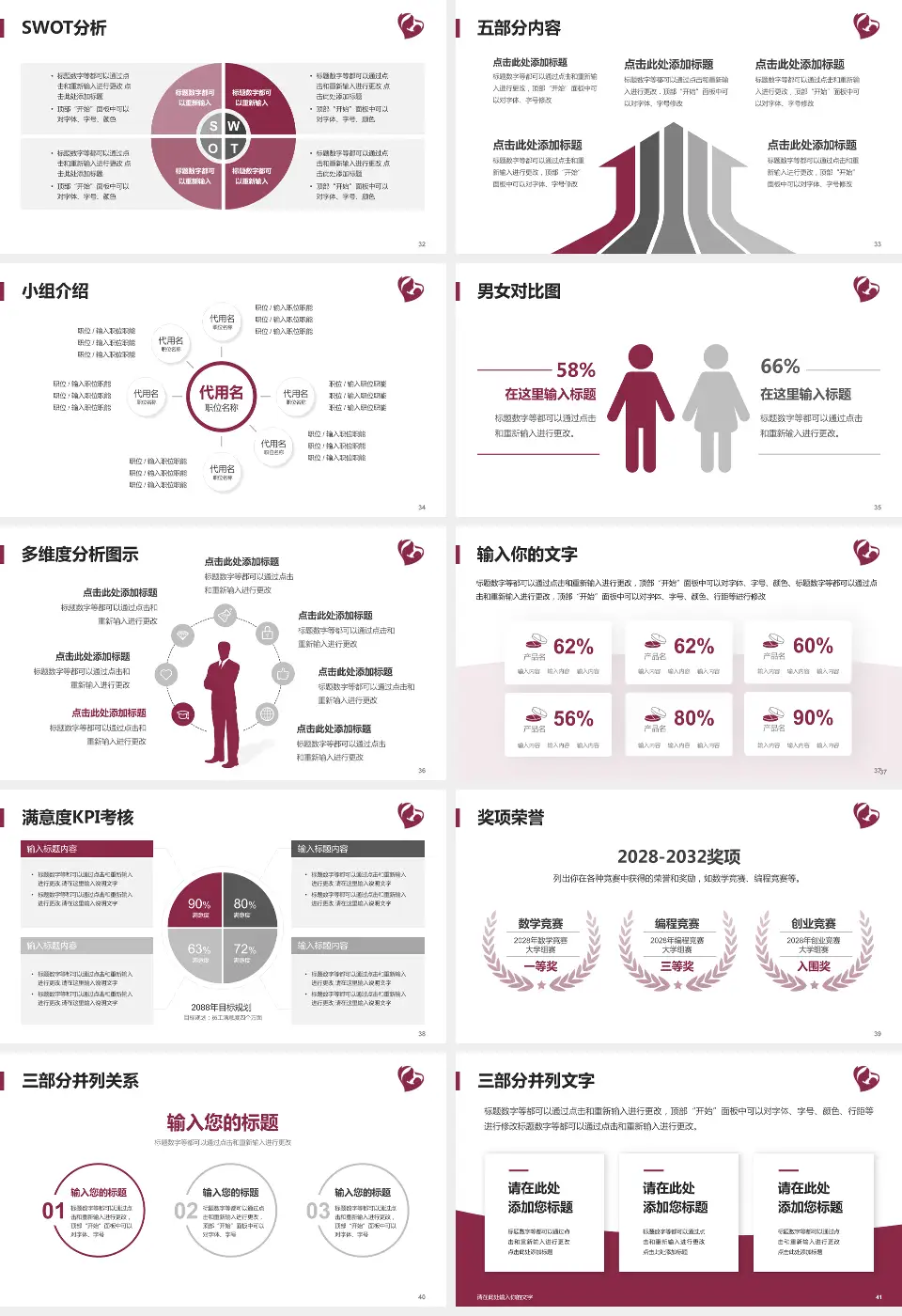 石家庄市第四医院中山院区医疗行业比赛专用PPT模板16:9格式幻灯片预览图5