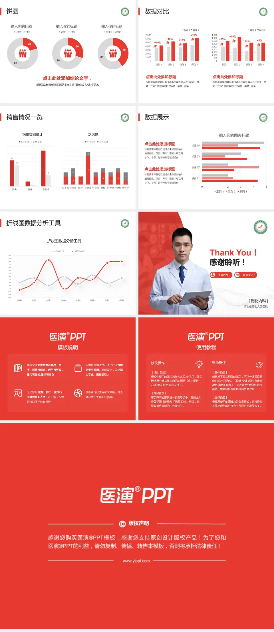 河北省第七人民医院病例分享与讨论PPT模板4:3格式幻灯片预览图4