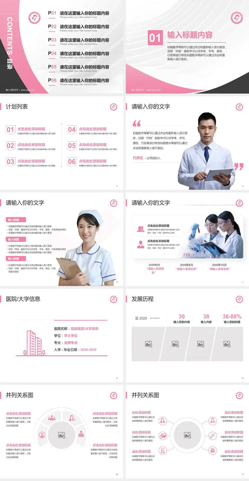 沧州市妇幼保健院医疗行业比赛专用PPT模板4:3格式幻灯片预览图2