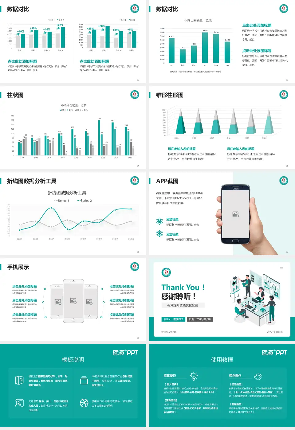 定州市人民医院财务与预算报告PPT模板16:9格式幻灯片预览图4