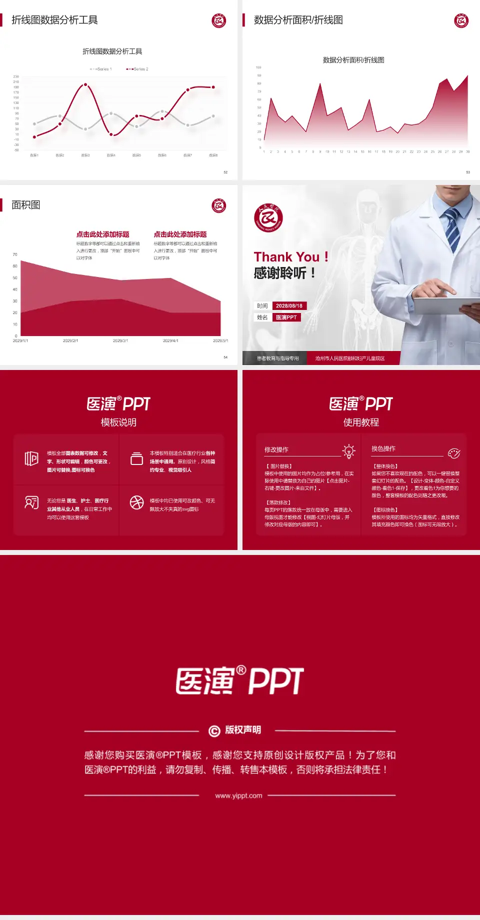 沧州市人民医院颐和妇产儿童院区患者教育与指导PPT模板4:3格式幻灯片预览图7