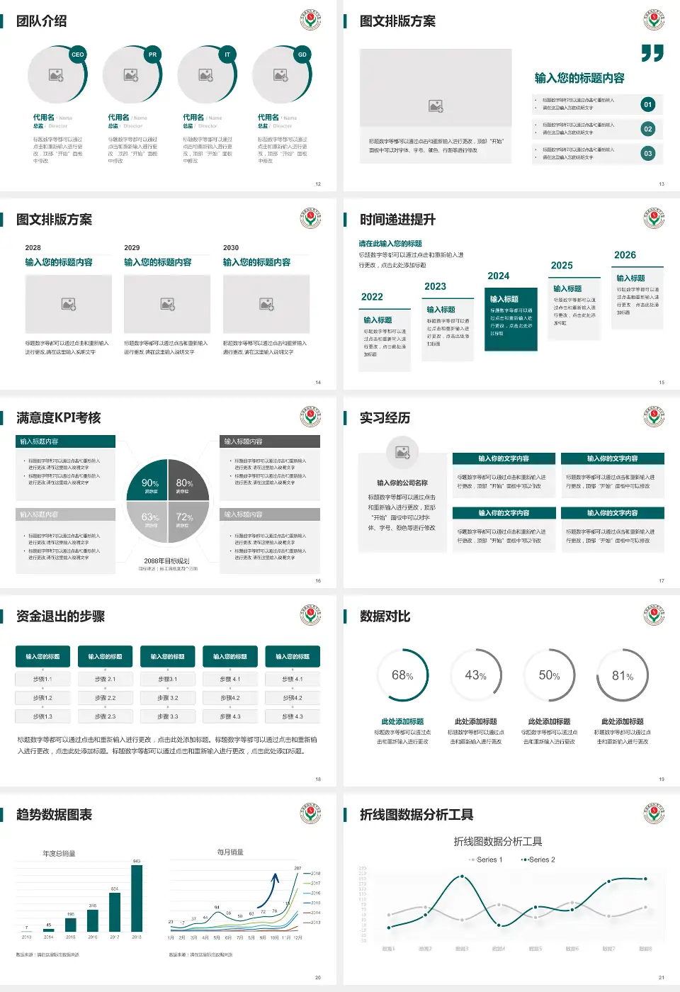 衡水市人民医院（哈励逊国际和平医院）培训与教育PPT模板16:9格式幻灯片预览图3