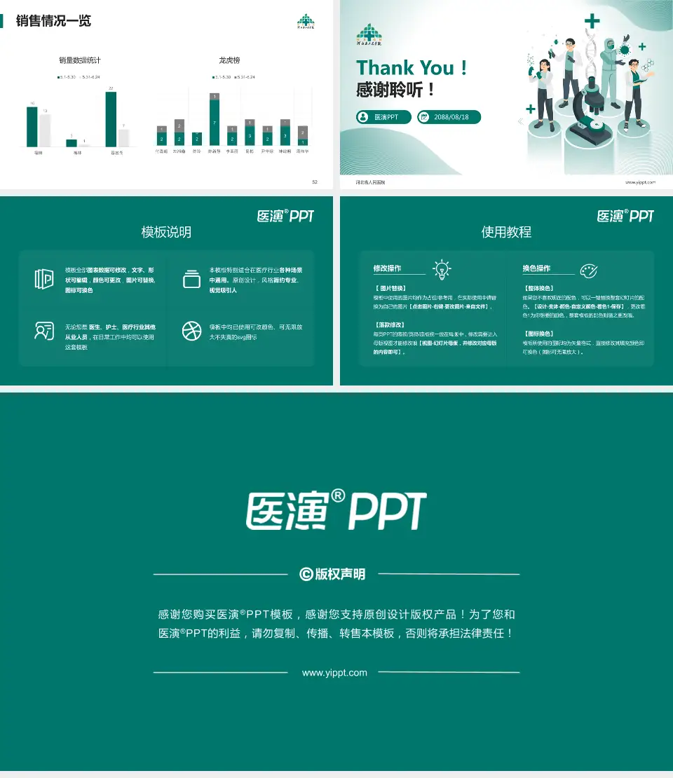 河北省人民医院品管圈PDCA演示专用PPT模板16:9格式幻灯片预览图7