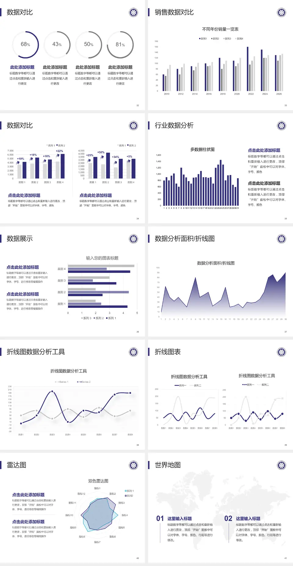 河北大学附属医院会议与研讨会PPT模板4:3格式幻灯片预览图5